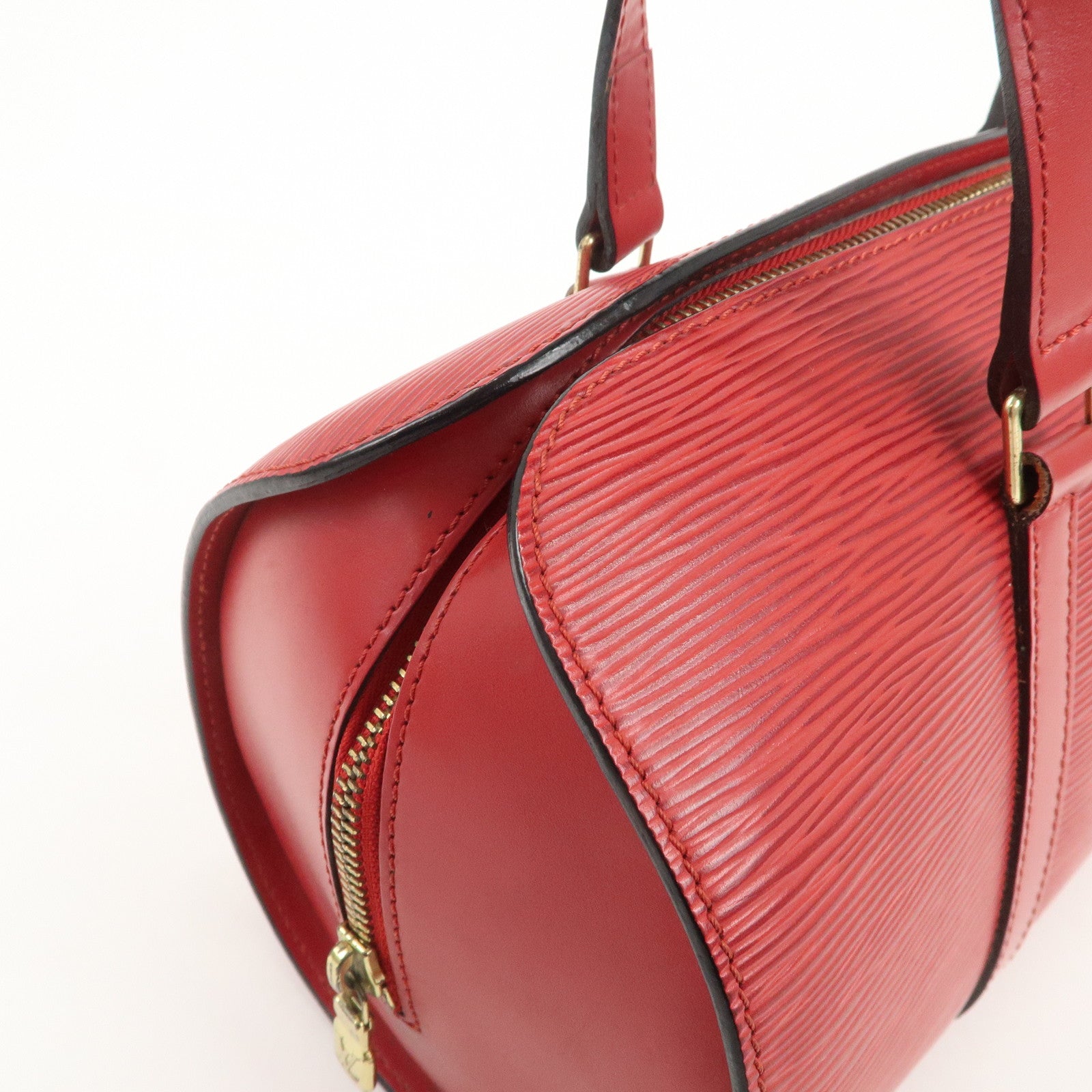 Louis Vuitton Epi Soufflot Hand Bag Castillian Red M52227