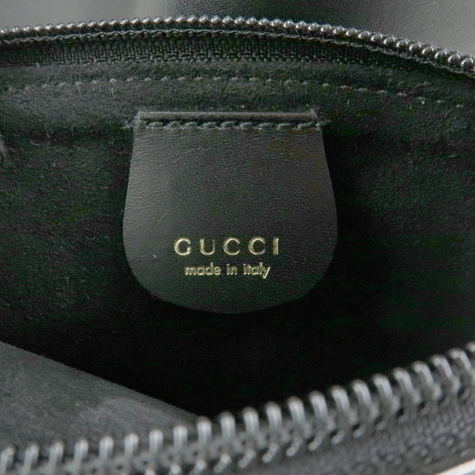 GUCCI Bamboo Leather Shoulder Bag Black 001・1553・1880