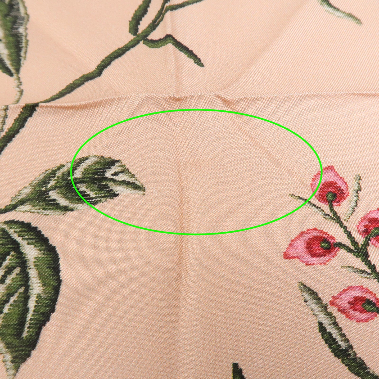 Christian Dior Logo Silk 100% Bird-and-Flower Scarf Pink