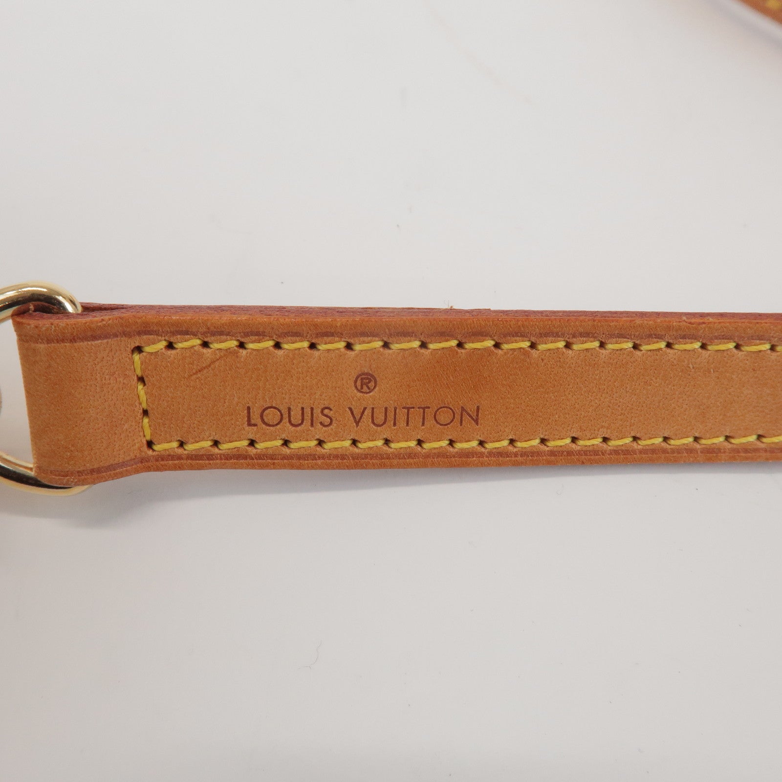 Louis Vuitton Nume Leather Shoulder Strap 100cm Beige J00142