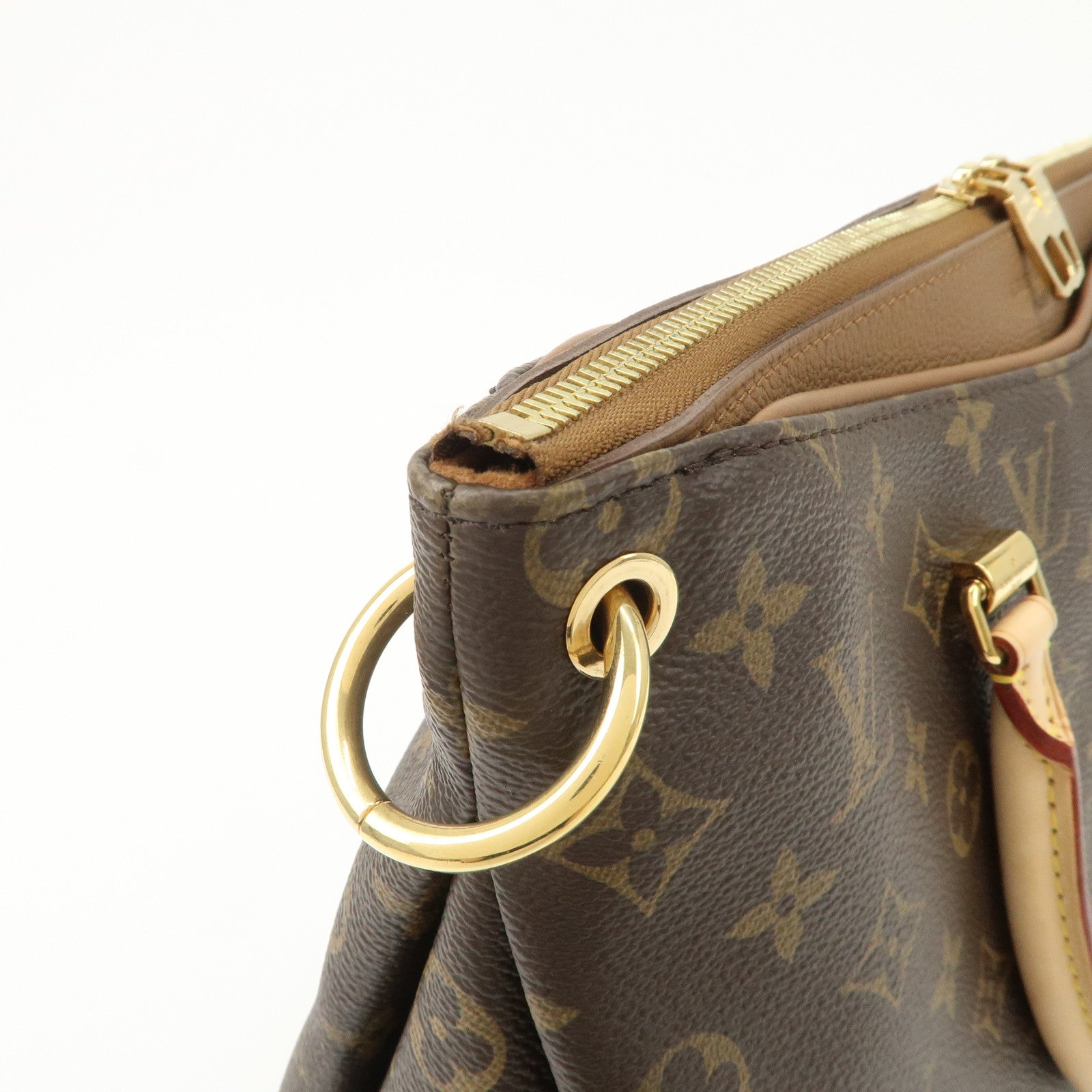 Louis Vuitton Monogram Canvas Pallas Hand Bag M40907 Used