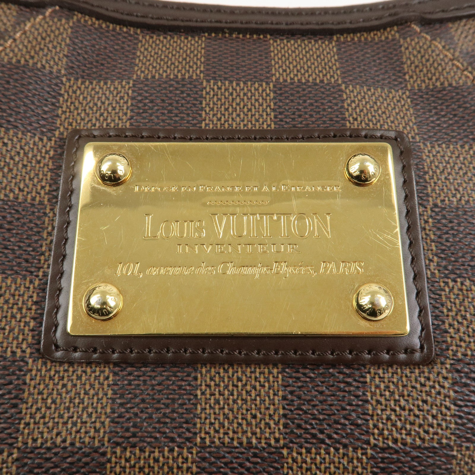 Louis Vuitton Damier Ebene Thames PM Shoulder Bag Hand Bag N48180