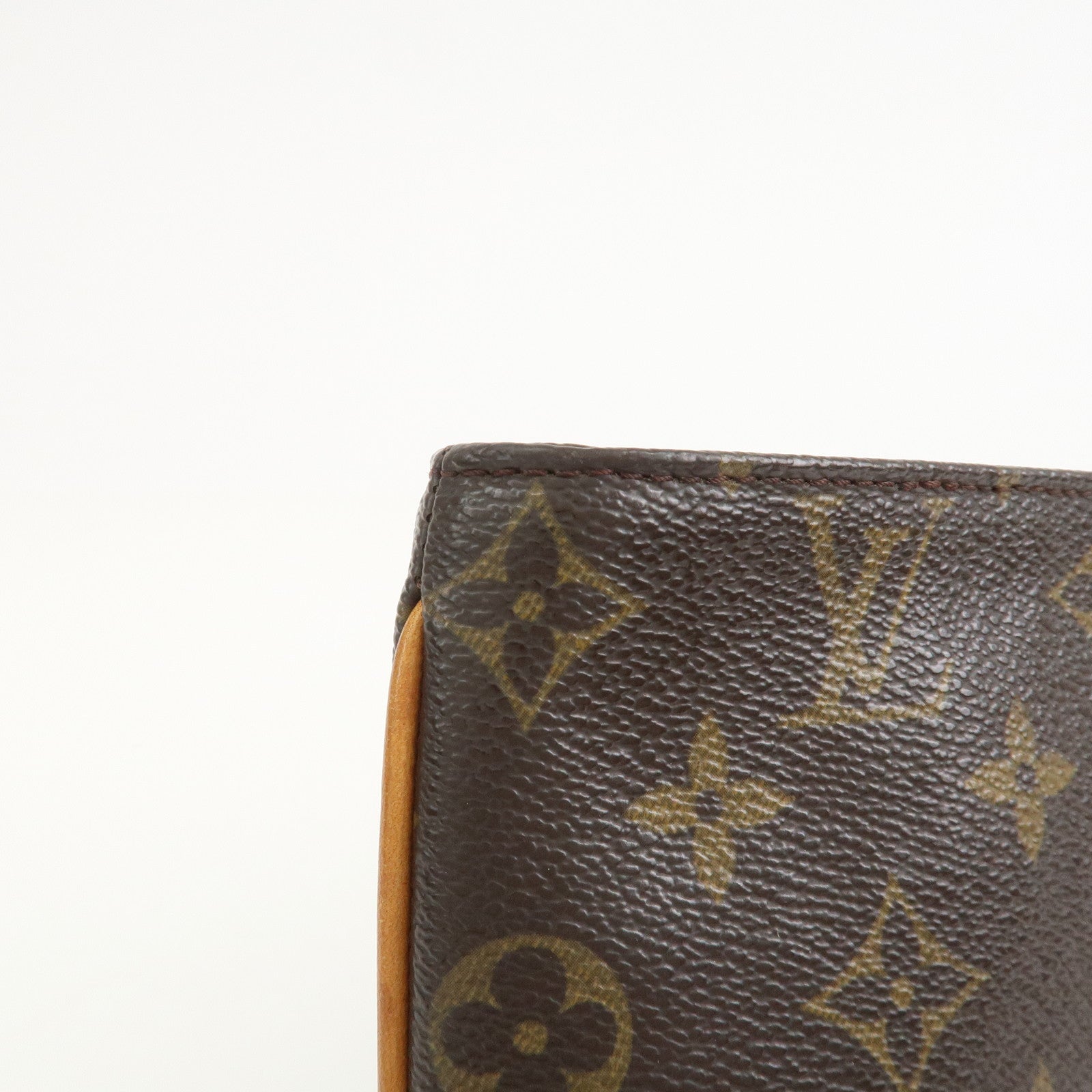 Louis Vuitton Monogram Partition Pouch Wristlet Bag Brown M51901