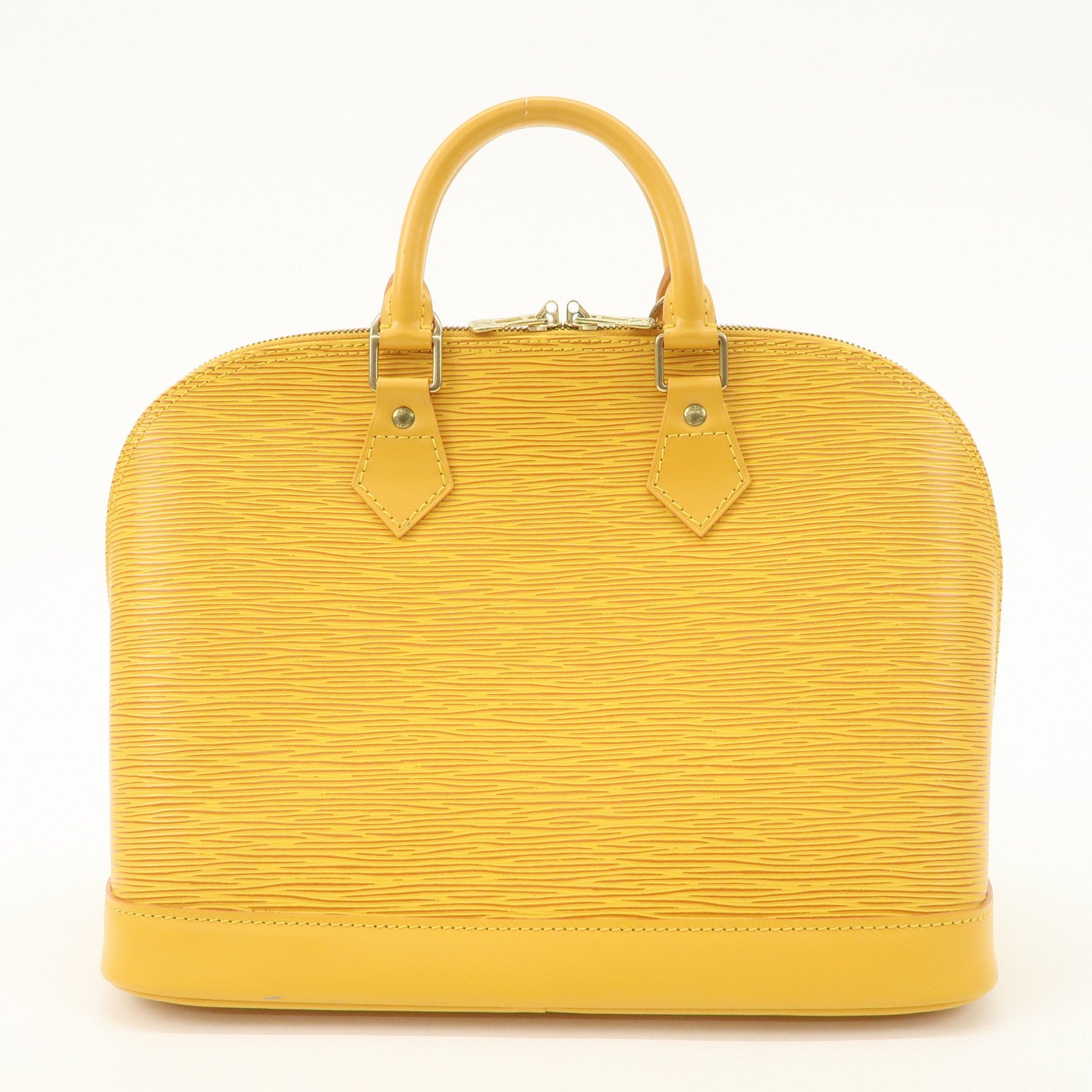 Louis Vuitton Epi Alma PM Hand Bag Tassili Yellow M52149
