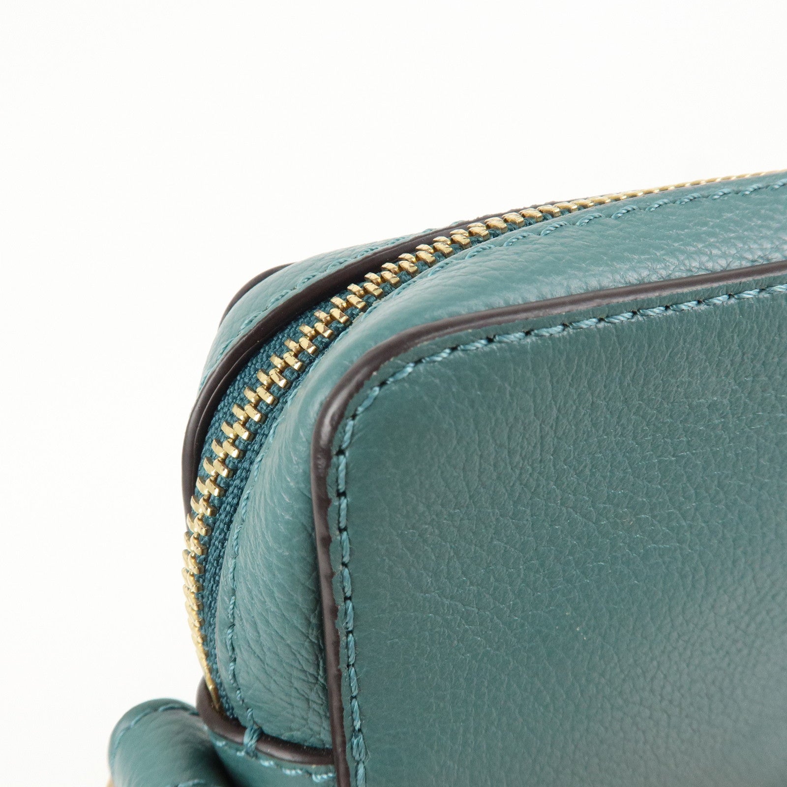 Chloe See By Chloe Joan Leather Suede Shoulder Bag Turquoise Blue Used