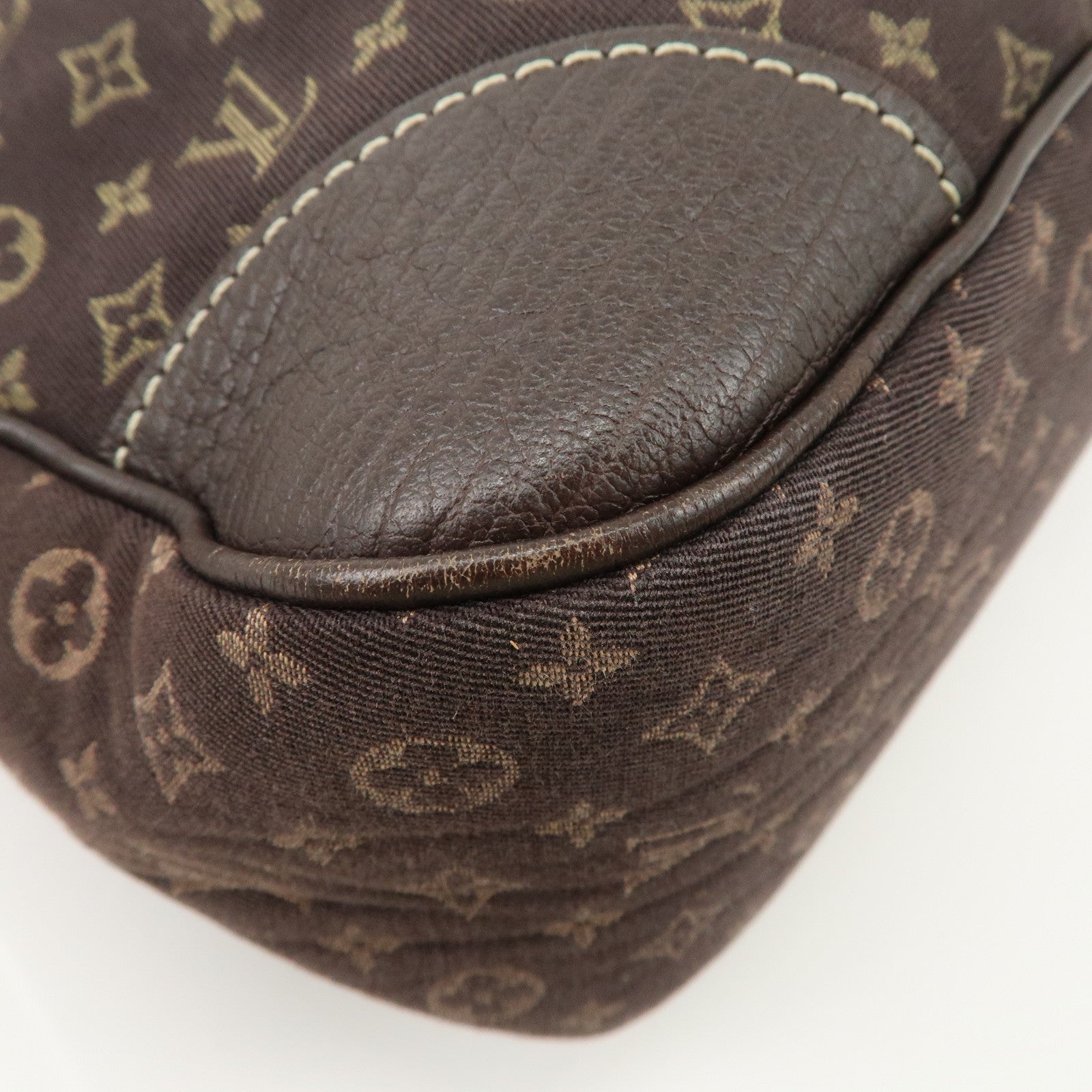 Louis Vuitton Monogram Mini Lin Boulogne Shoulder Bag Ebene M95225 Used