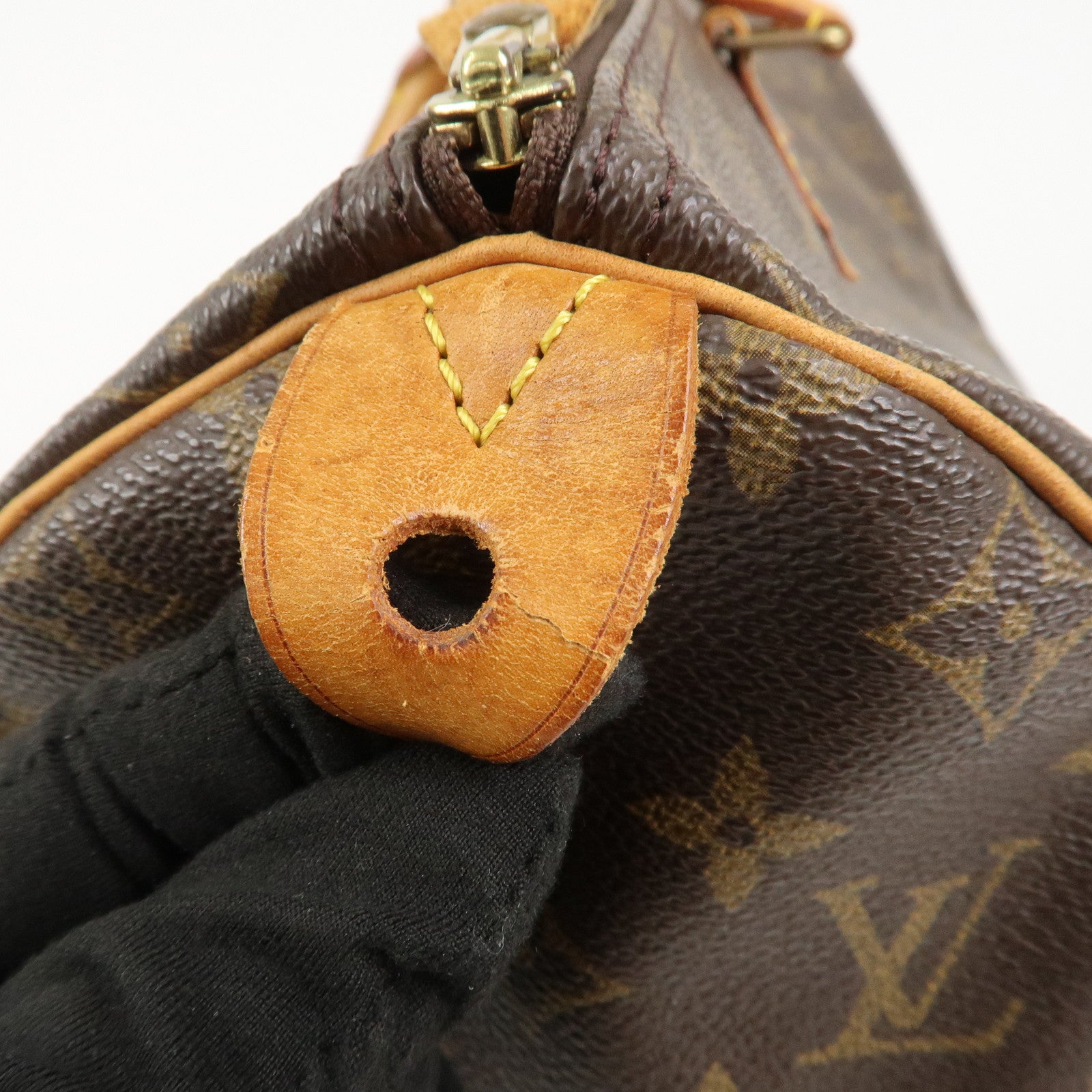 Louis Vuitton Monogram Speedy 40 Hand Bag Boston Bag Brown M41522