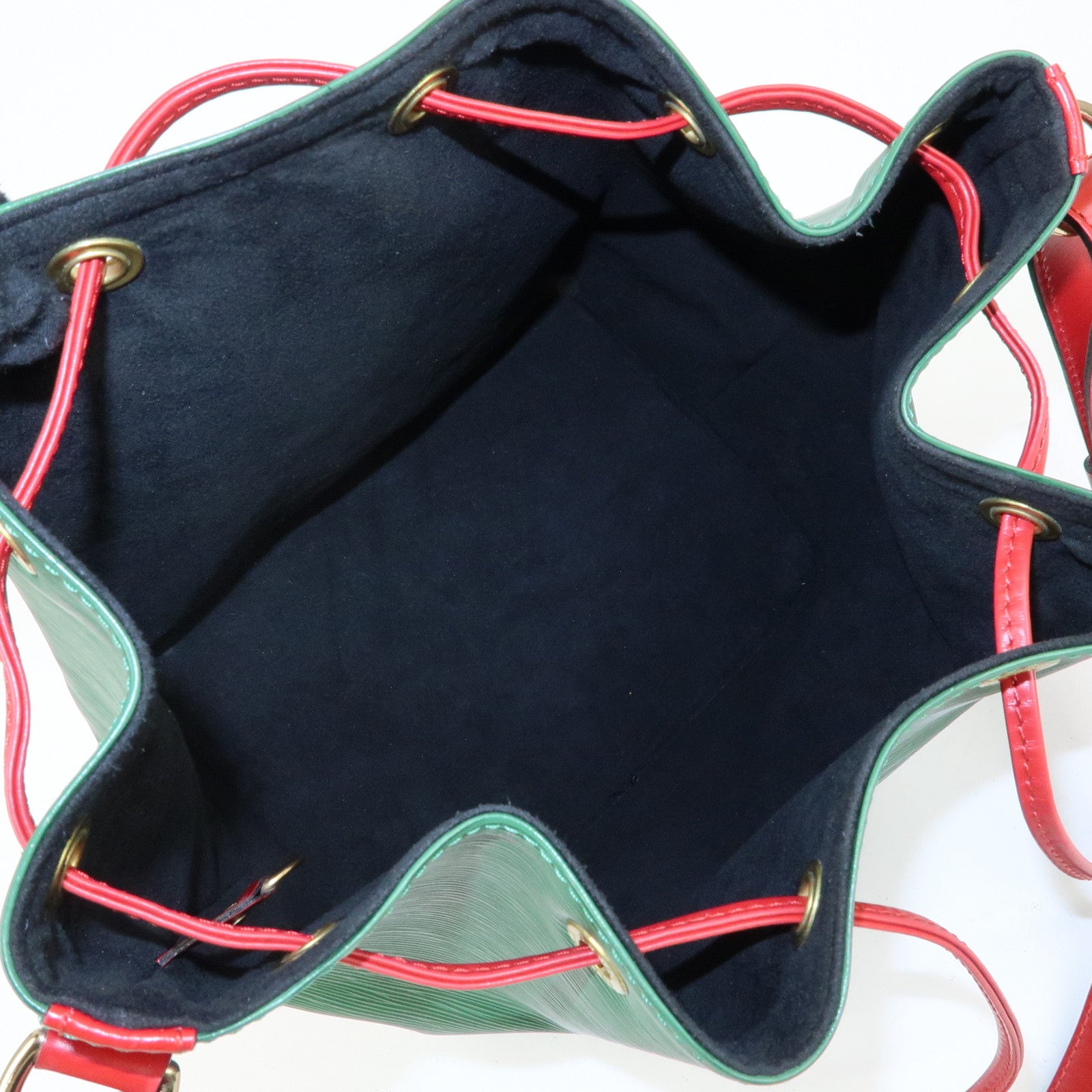 Louis Vuitton Epi Petit Noe Bicolor Shoulder Bag Green Red M44147