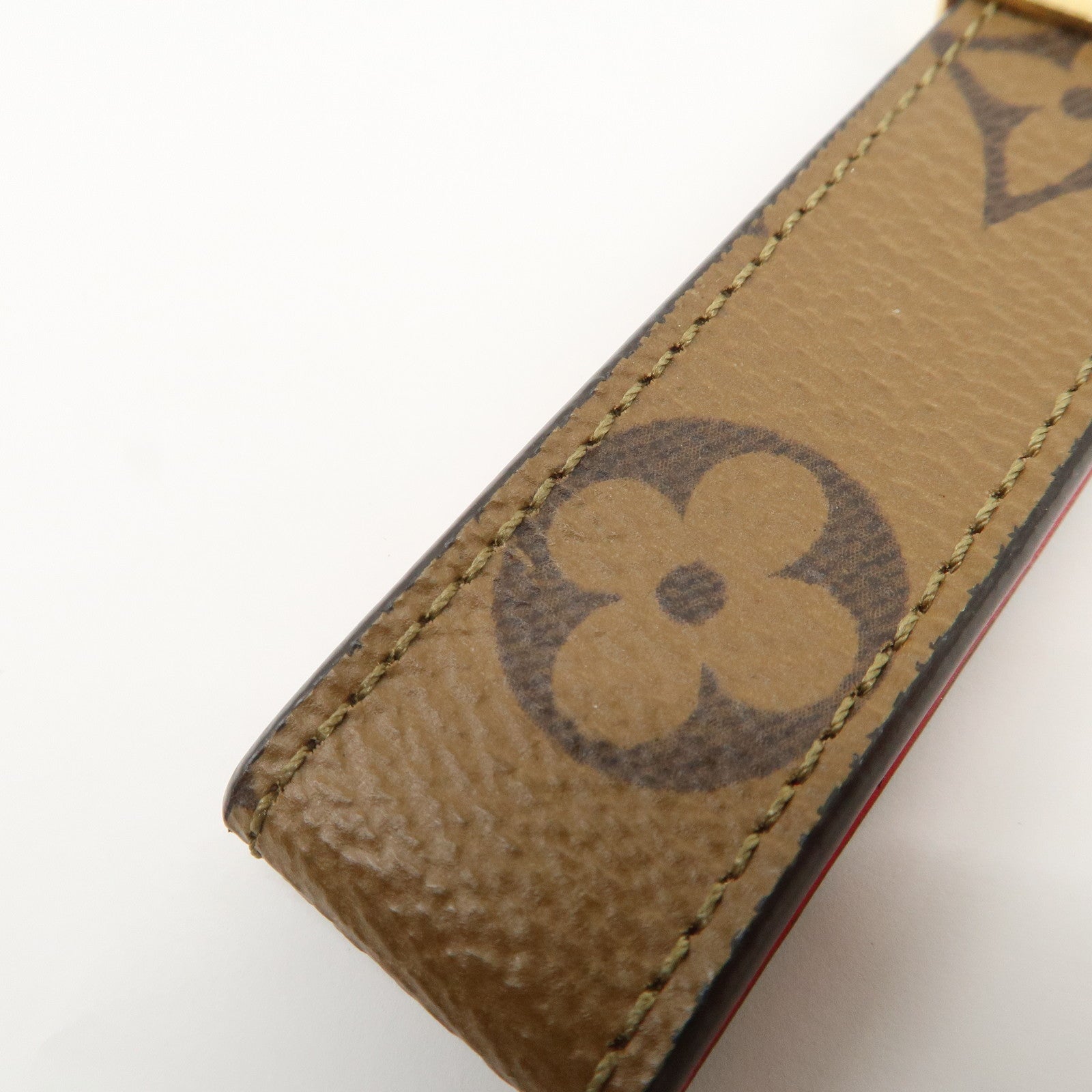 Louis Vuitton Monogram Reverse Porte Cles Dragonne Key Chain M68218