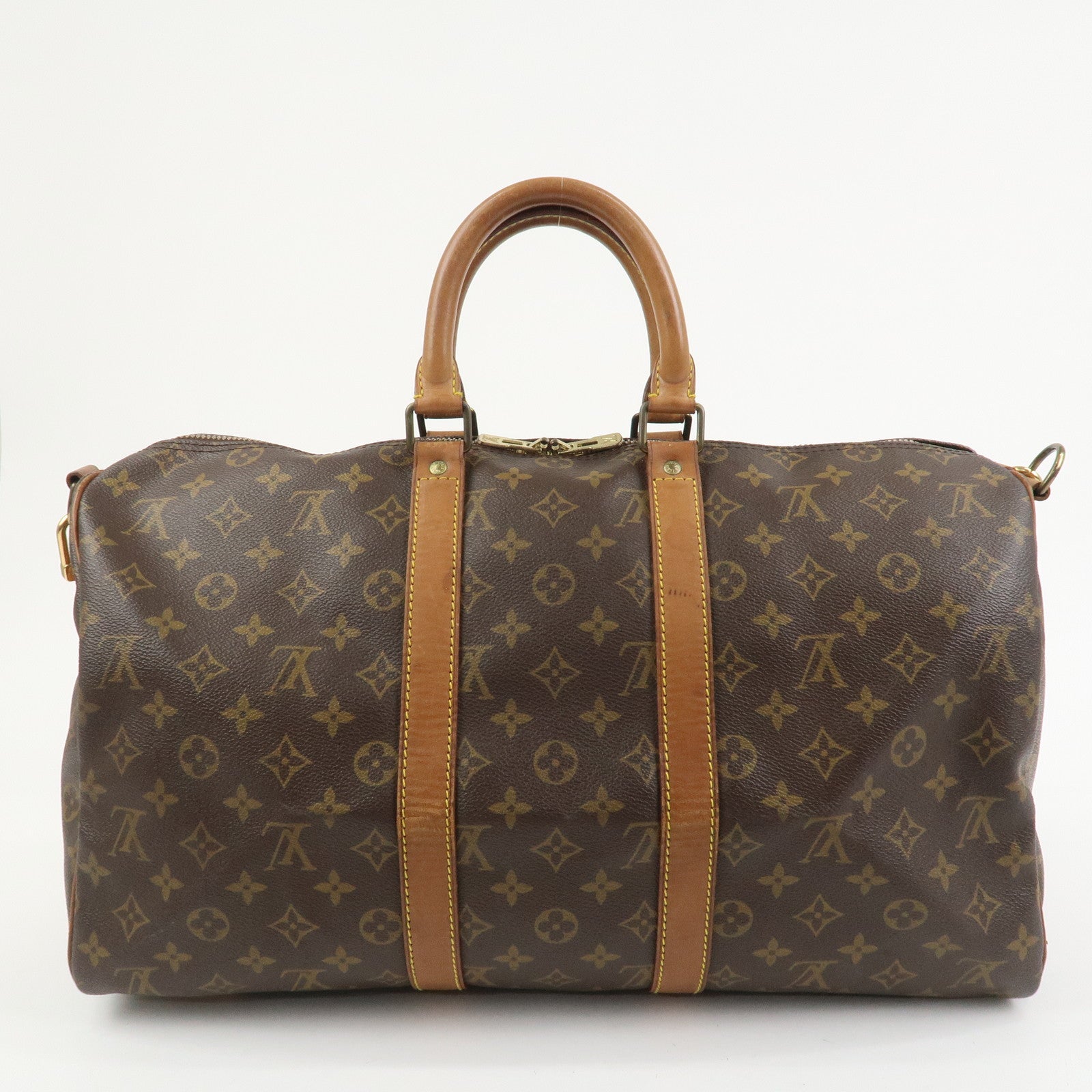 Louis Vuitton Monogram Keep All Bandouliere 45 Boston Bag M41418
