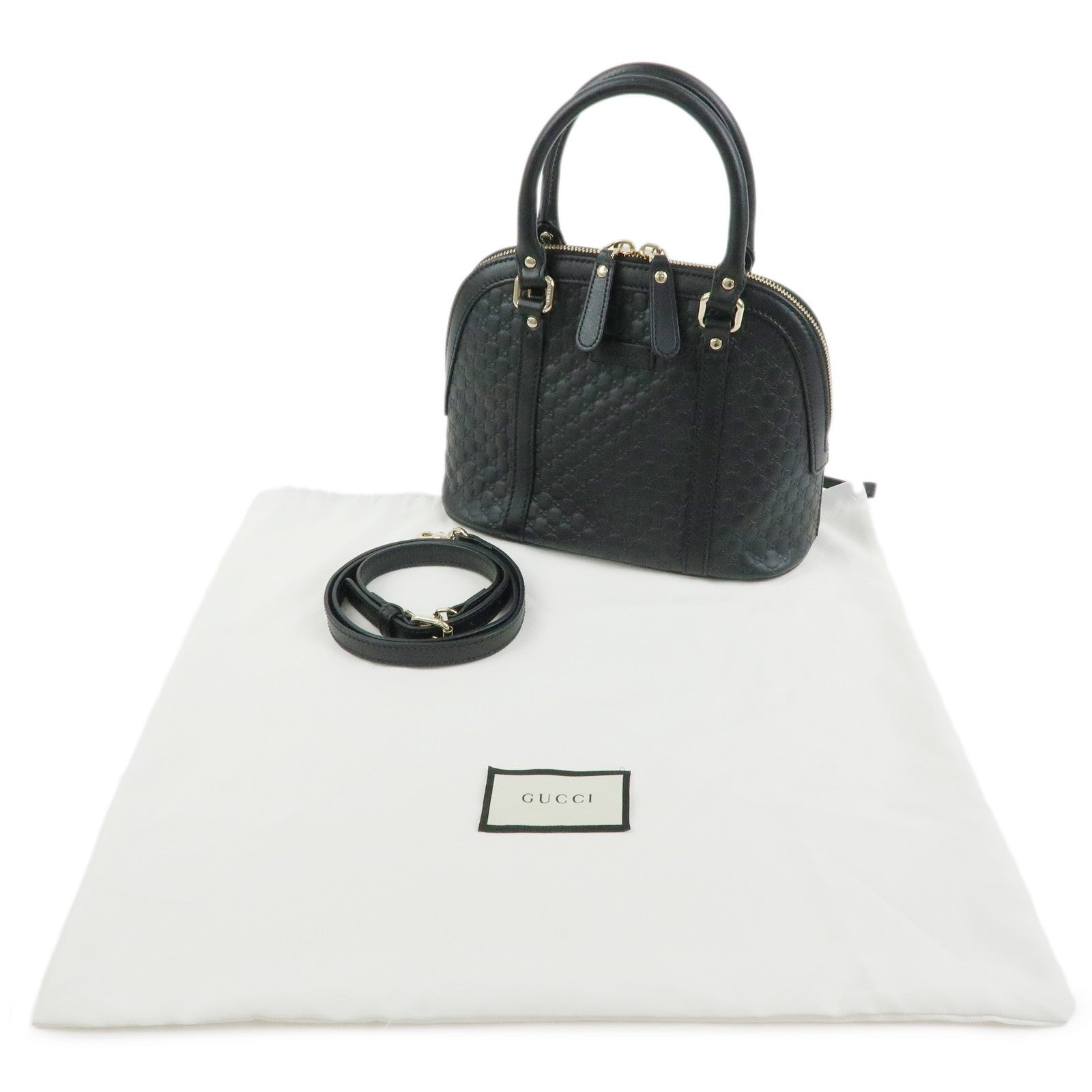GUCCI Micro Guccissima Leather 2Way Hand Bag Shoulder Bag 449654