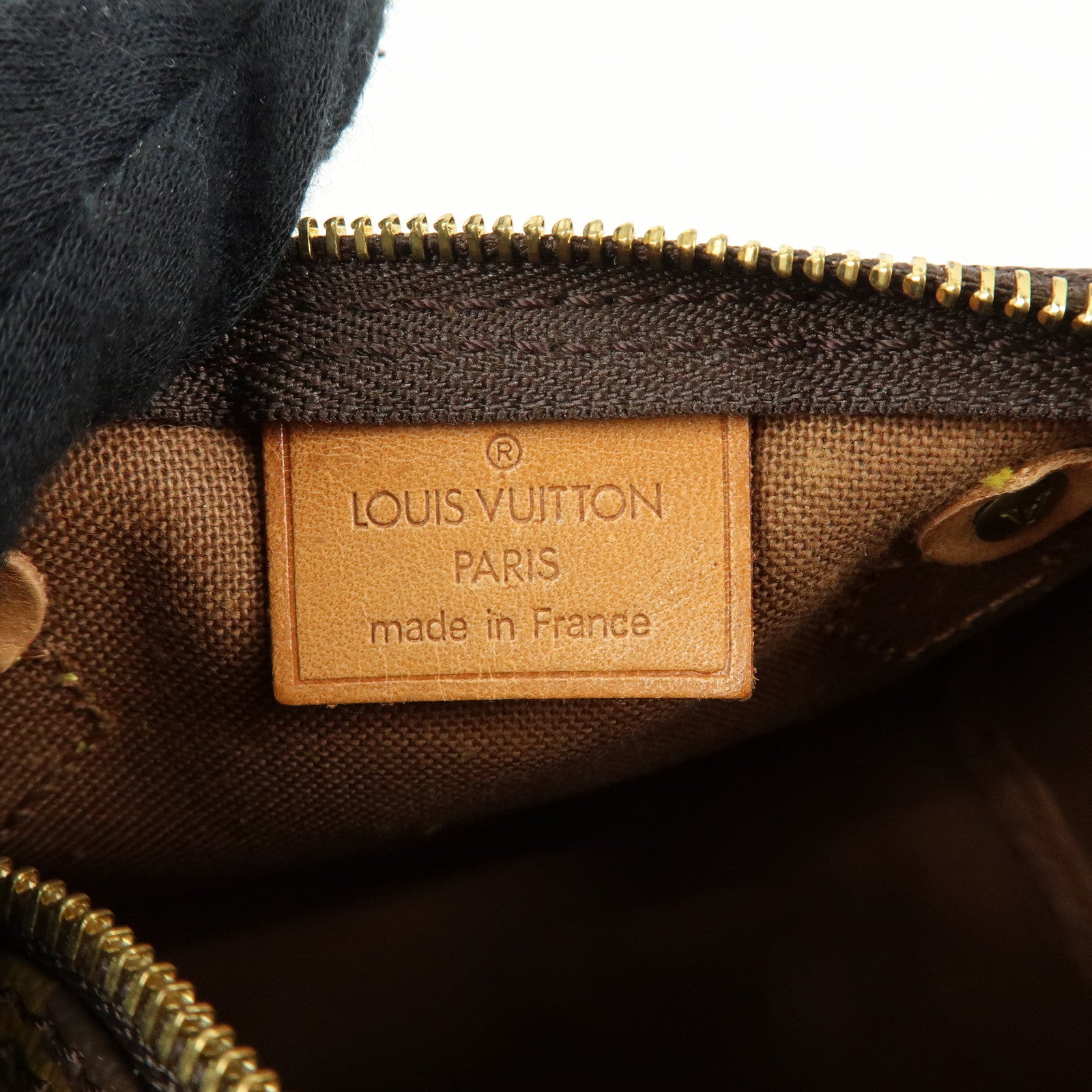 Louis Vuitton Monogram Mini Speedy Hand Bag & Strap Brown M41534