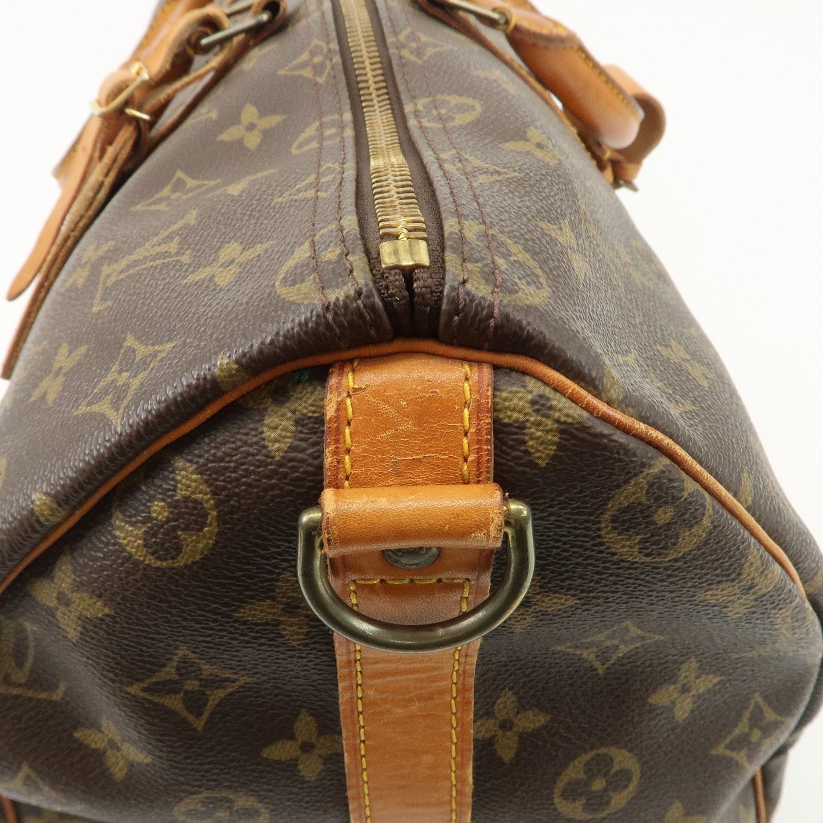 Louis Vuitton Monogram Keep All 50 Boston Bag Brown M41416 Used