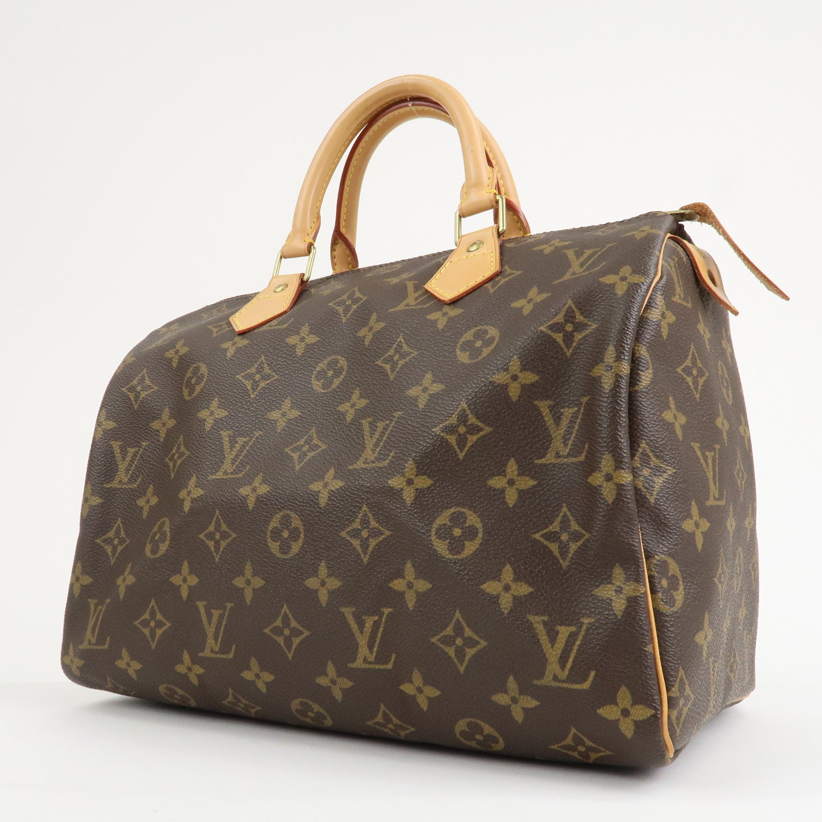 Louis Vuitton Monogram Canvas Speedy 30 Hand Bag Brown M41526