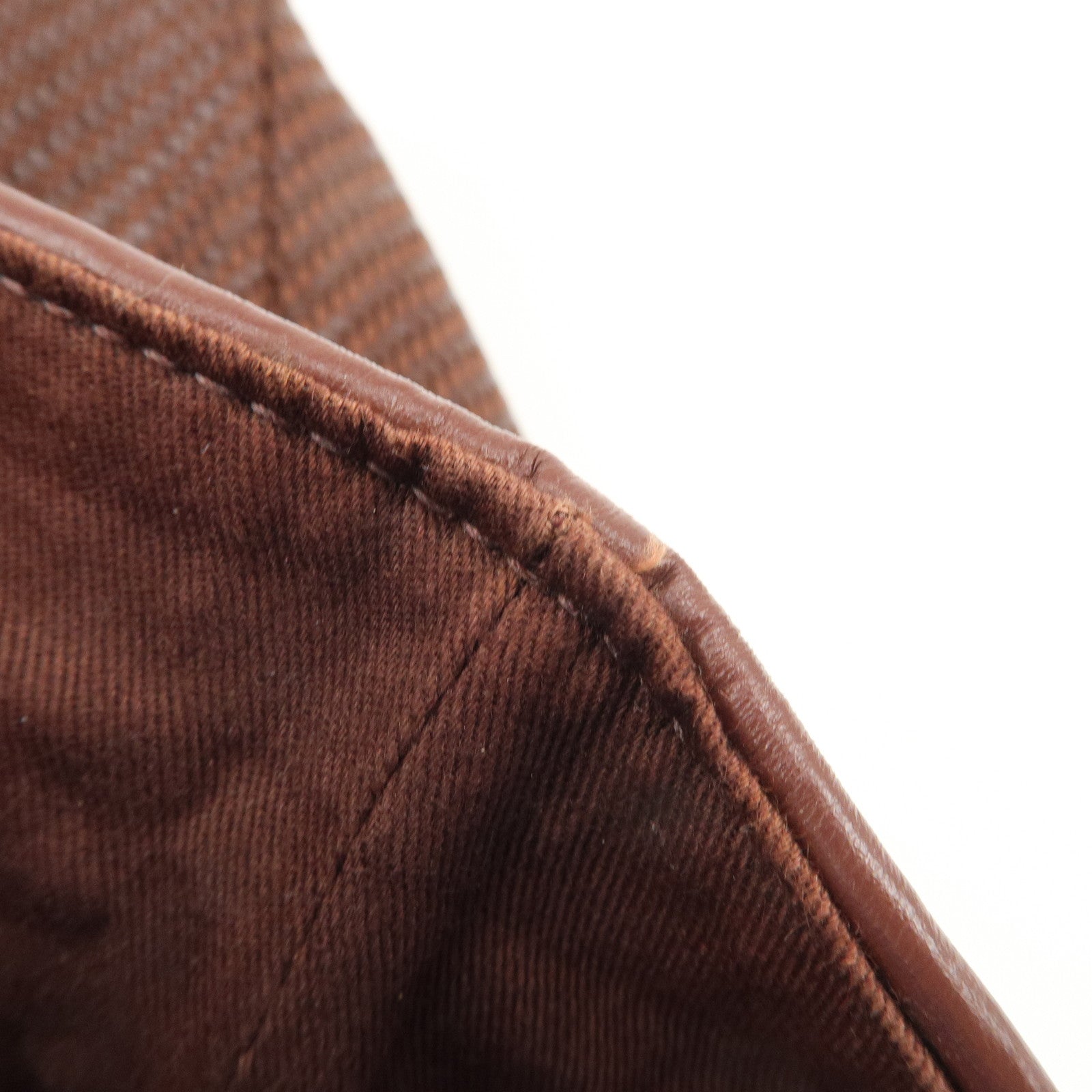 HERMES Amedaba Diago PM Leather Tote Bag Hand Bag Brown