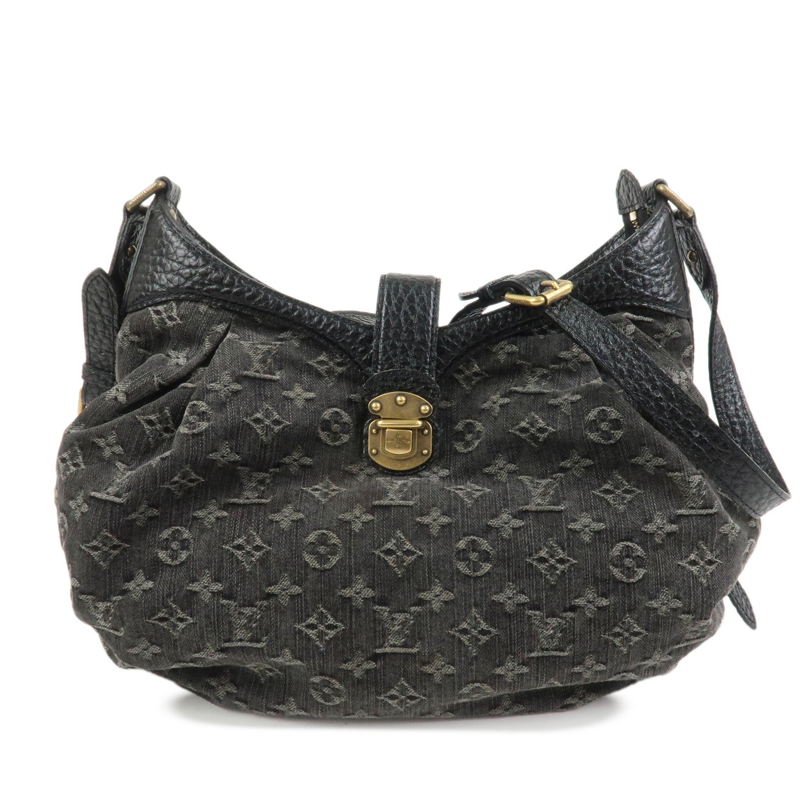 Louis Vuitton Monogram Denim Slightly Shoulder Bag Noir M95835