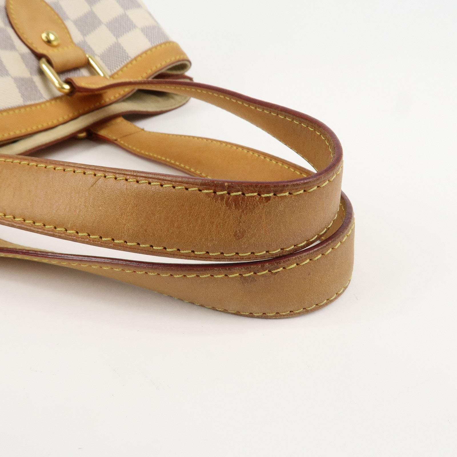 Louis Vuitton Damier Azur Hampstead PM Hand Bag Ivory N51207