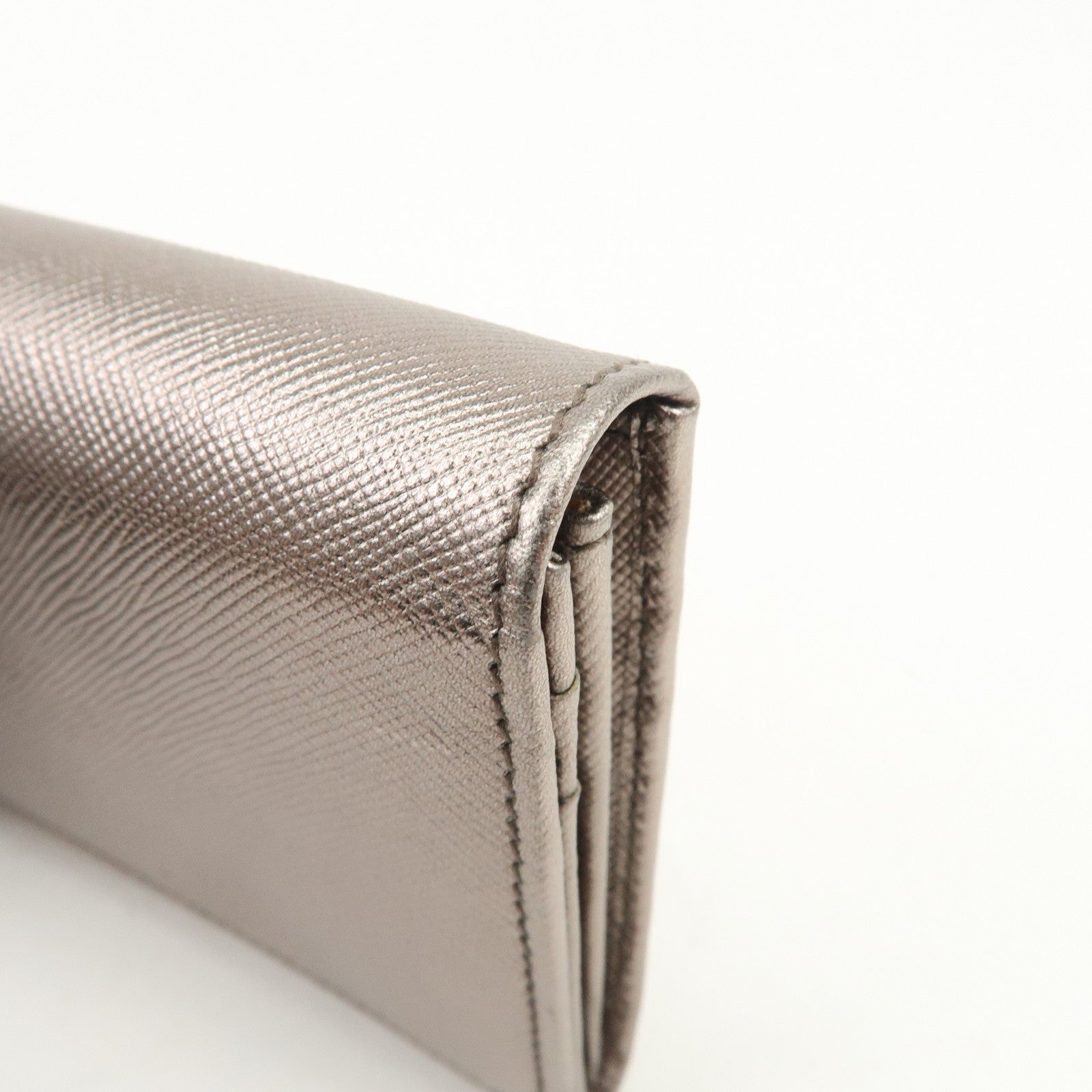 PRADA Leather Saffiano Leather Set of 3 Long Wallet 1MH132/1M1132