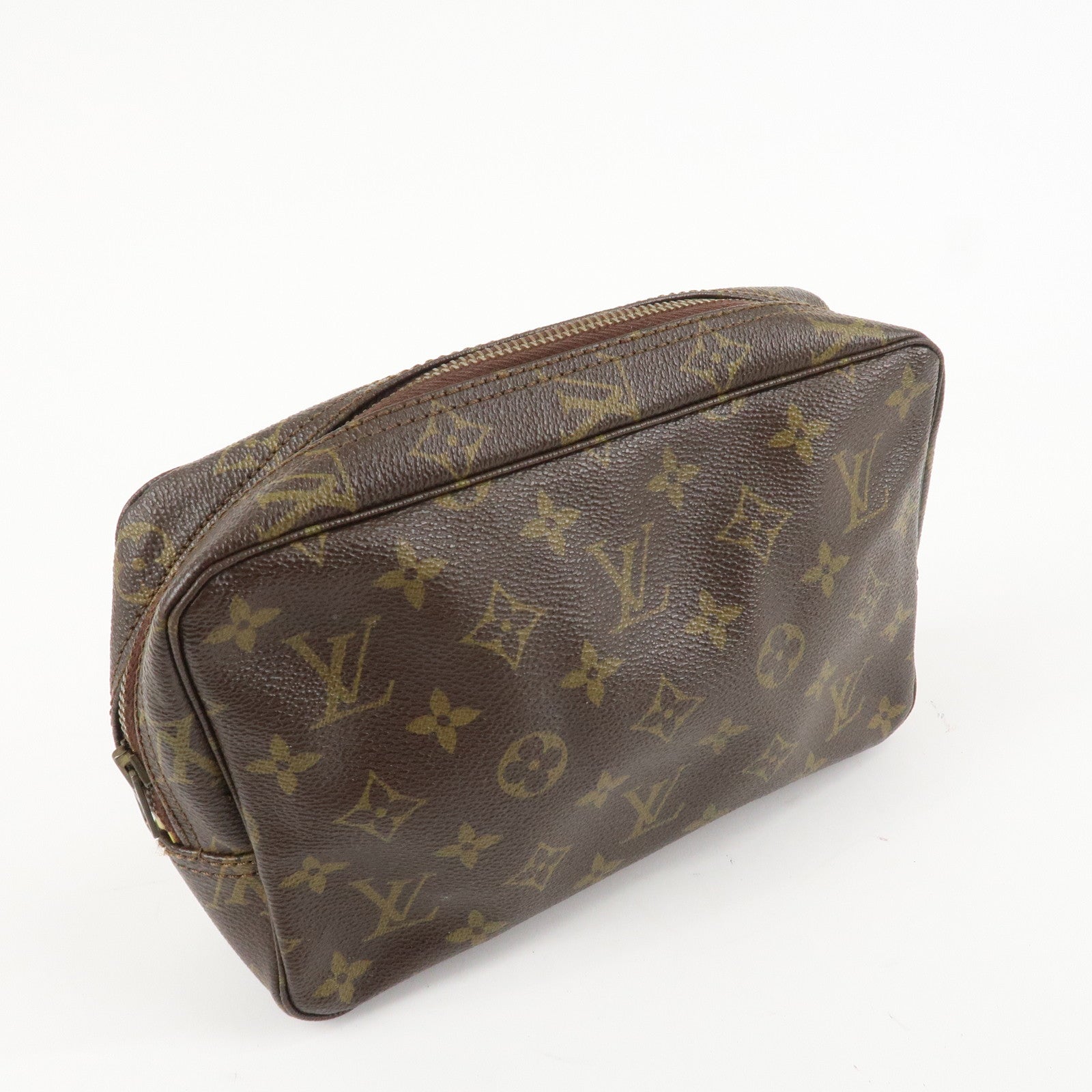 Louis Vuitton Monogram Trousse Toilette 23 Pouch Brown M47524 Used