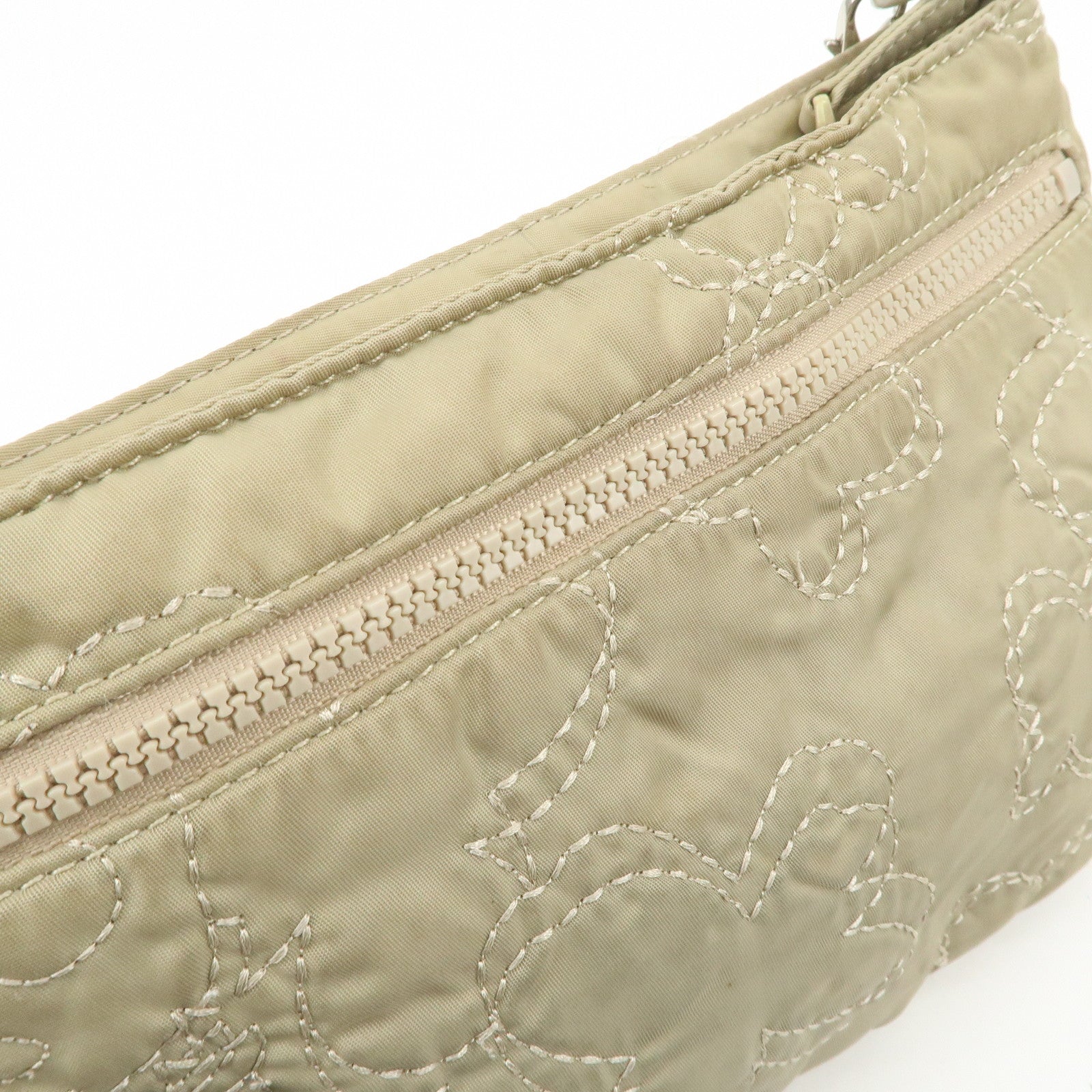 ANTEPRIMA Logo Nylon 2Way Bag Hand Bag Shoulder Bag Khaki