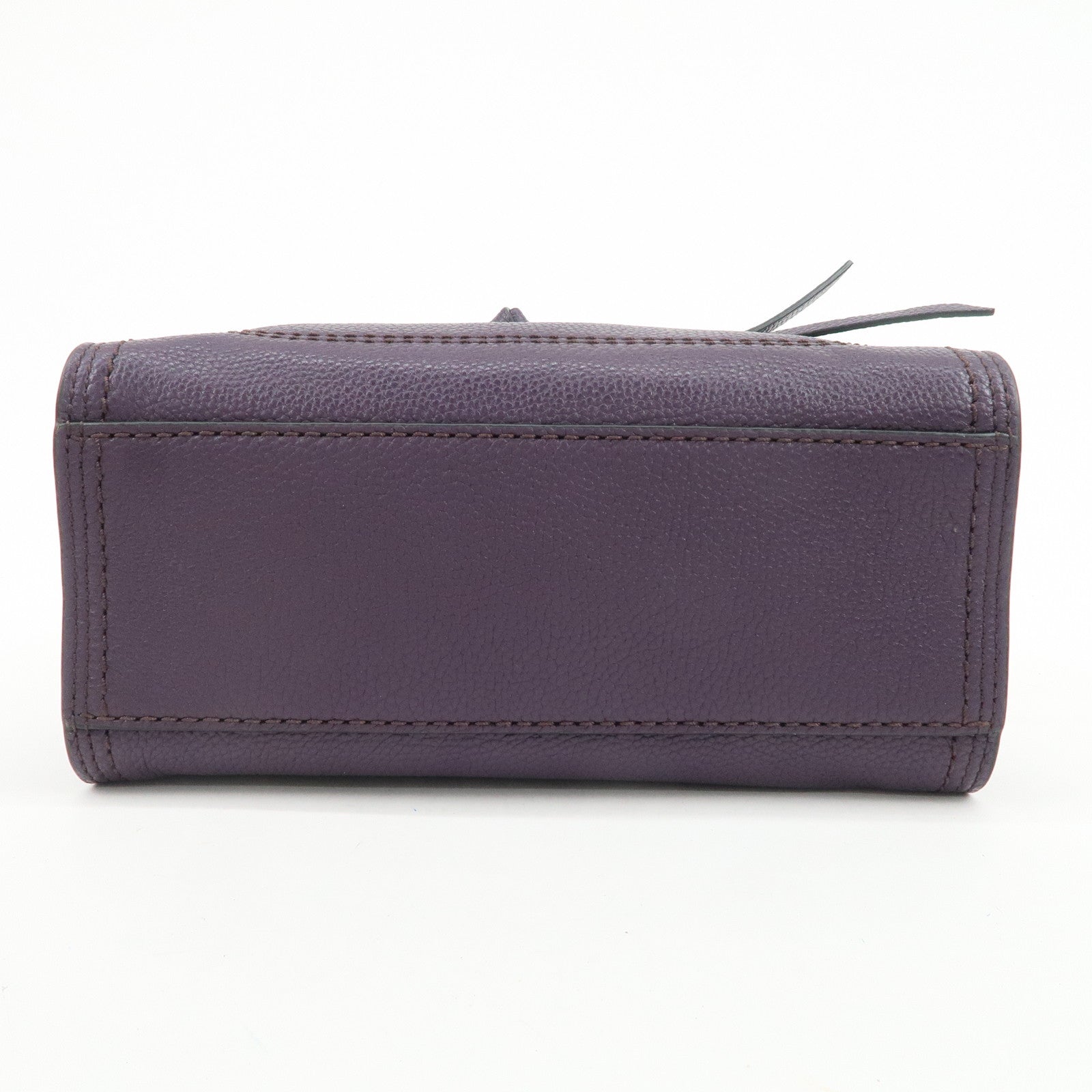 MARC JACOBS Logo Leather 2WAY Bag Hand Bag Shoulder Bag Purple