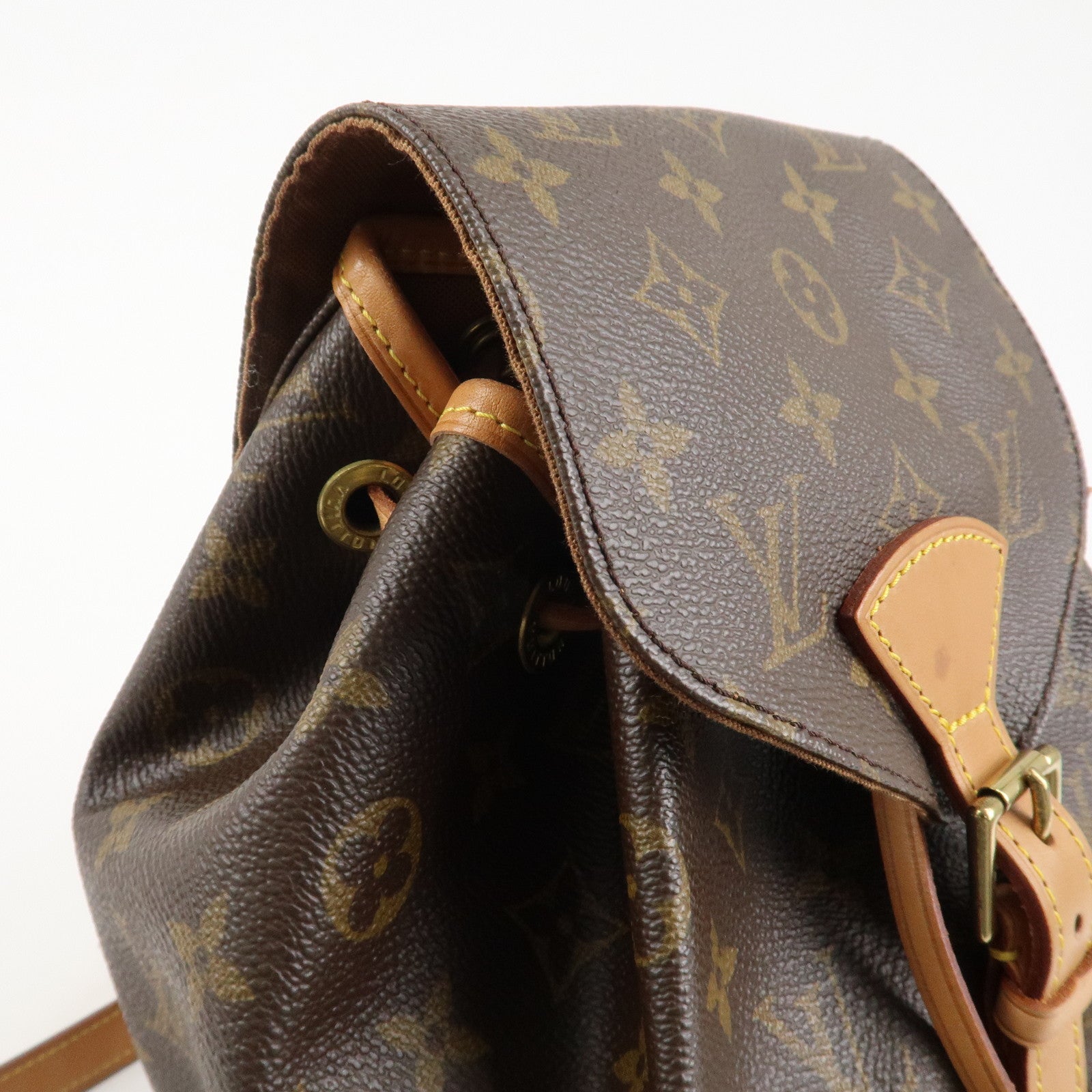 Louis Vuitton Monogram Montsouris MM Back Pack Ruck Sack M51136 Used