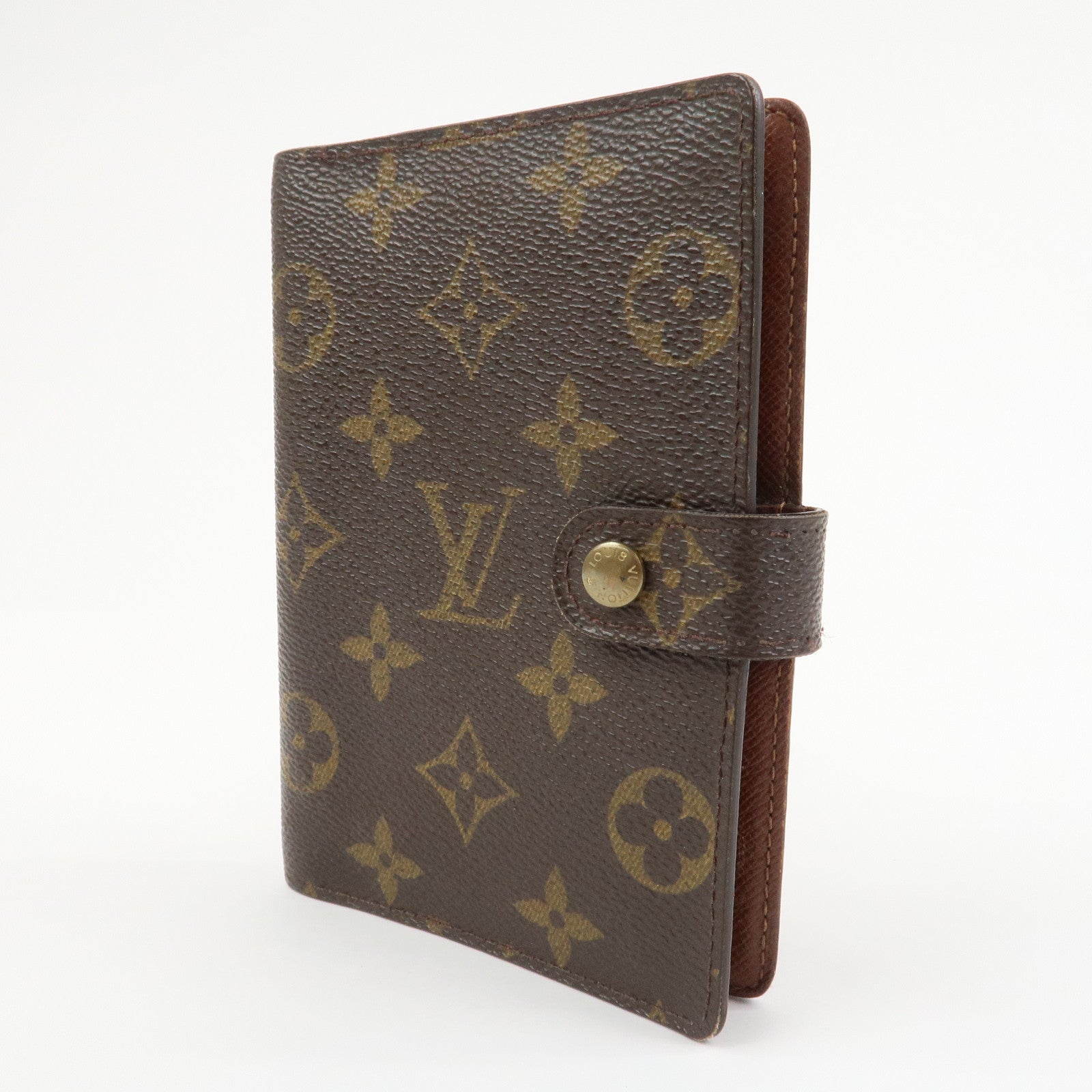 Louis Vuitton Monogram Agenda PM Planner Cover Brown R20005