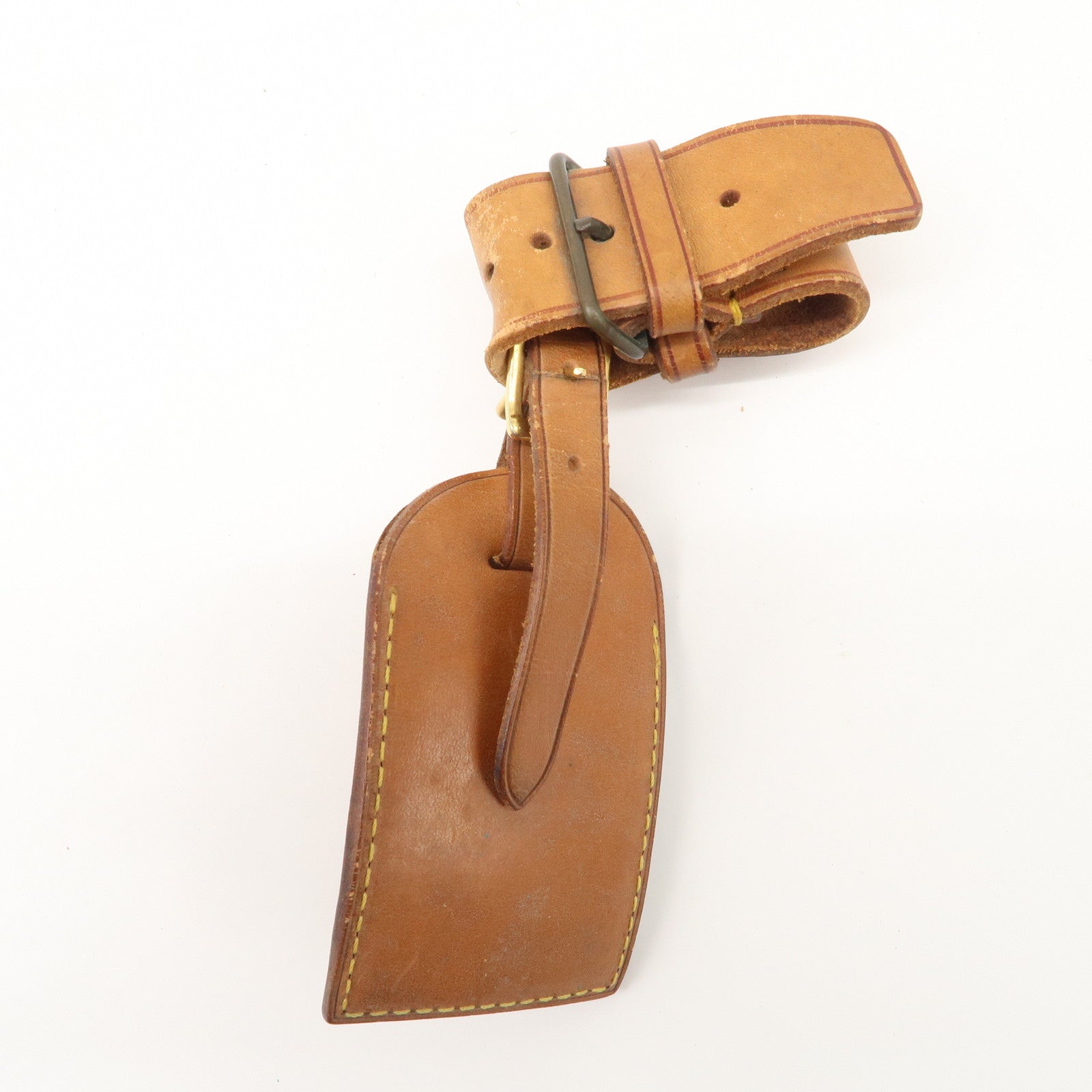 Louis Vuitton Set of 15 Nume Leather Name Tag & Poignet Natural Used