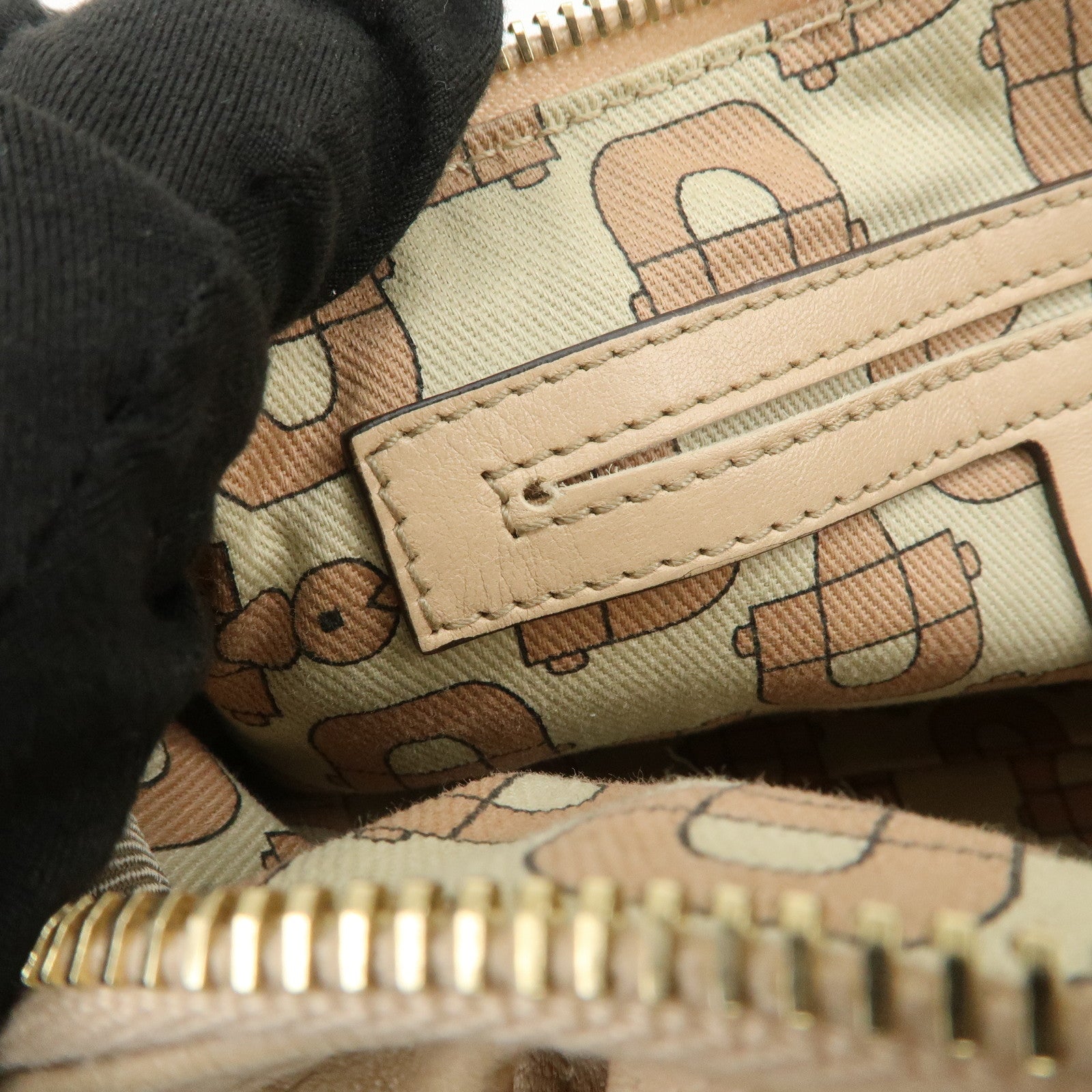 GUCCI Guccissima Leather Mini Boston Bag Pink Beige 193604