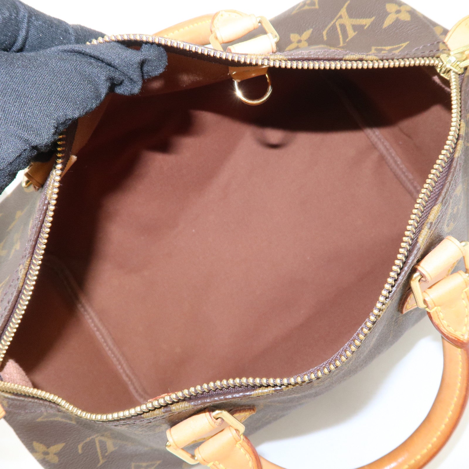 Louis Vuitton Monogram Speedy 30 Boston Bag Hand Bag Brown M41526