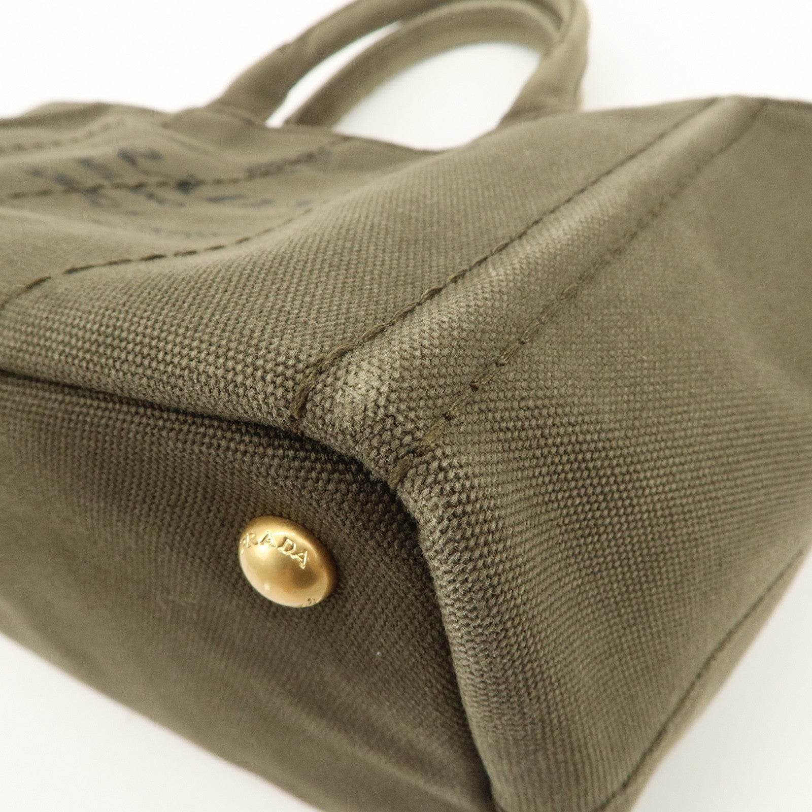 PRADA Canapa Mini Canvas 2WAY Bag Hand Bag Shoulder Bag BN2439G