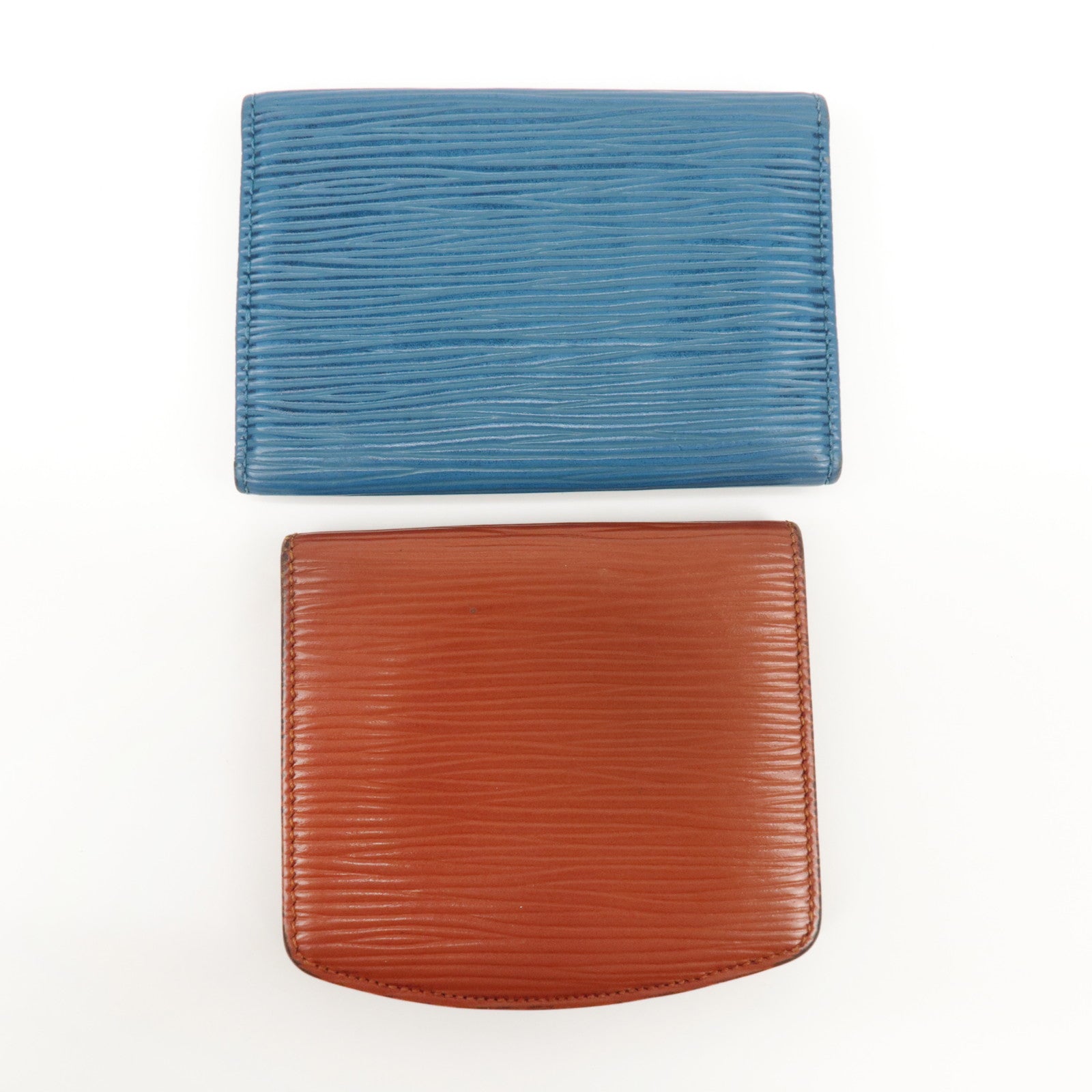 Louis Vuitton Epi Set of 2 Leather Coin Case Key Case M63815 M63703 Used