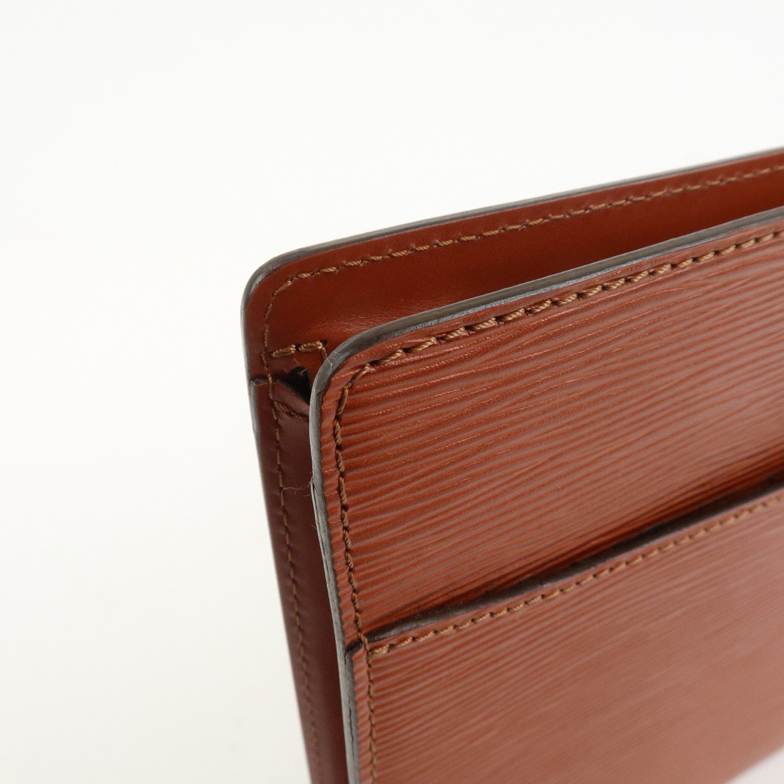 Louis Vuitton Epi Pochette Homme Clutch Bag Kenya Brown M52523