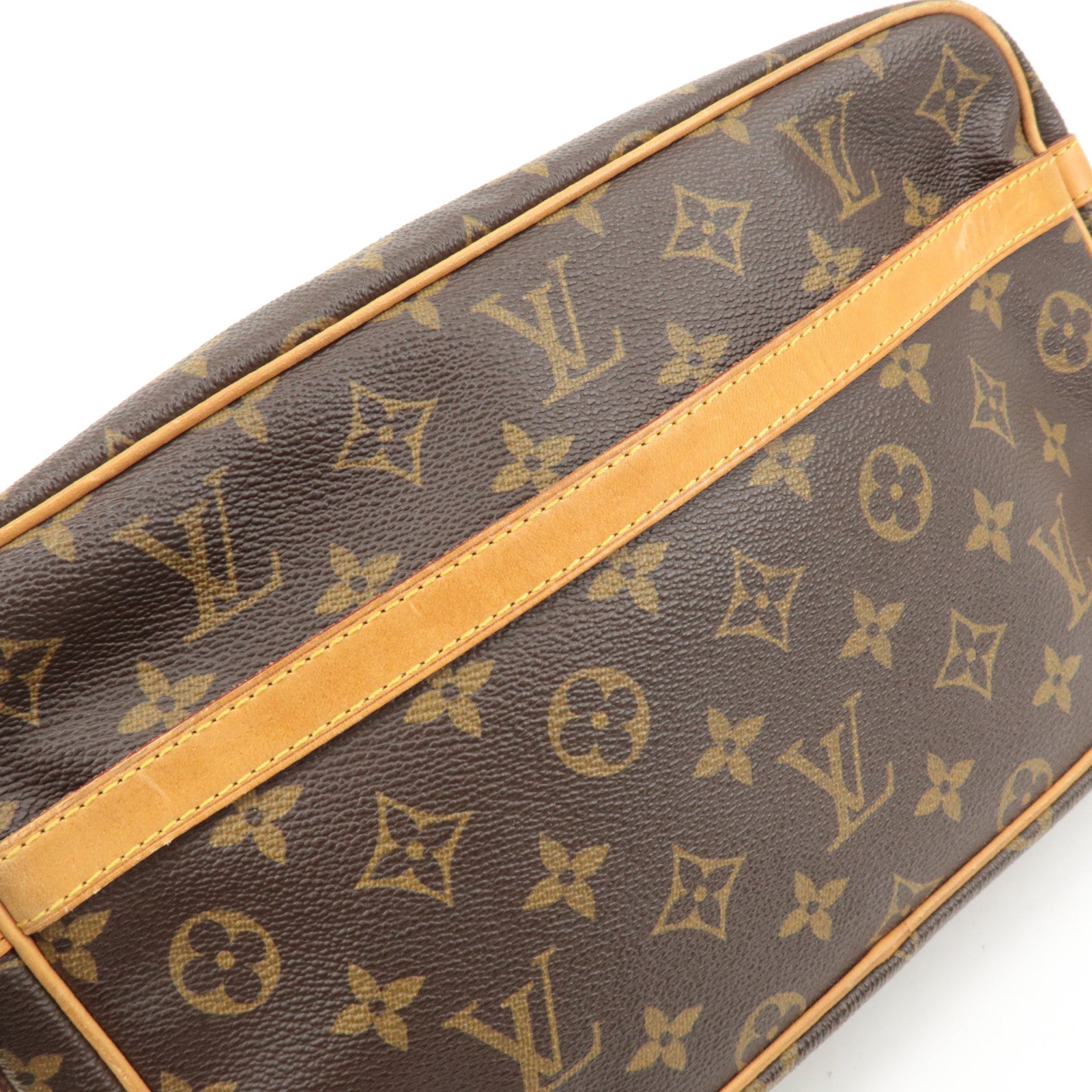 Louis Vuitton Monogram Compiegne 28 Pouch Clutch Bag Brown M51845 Used