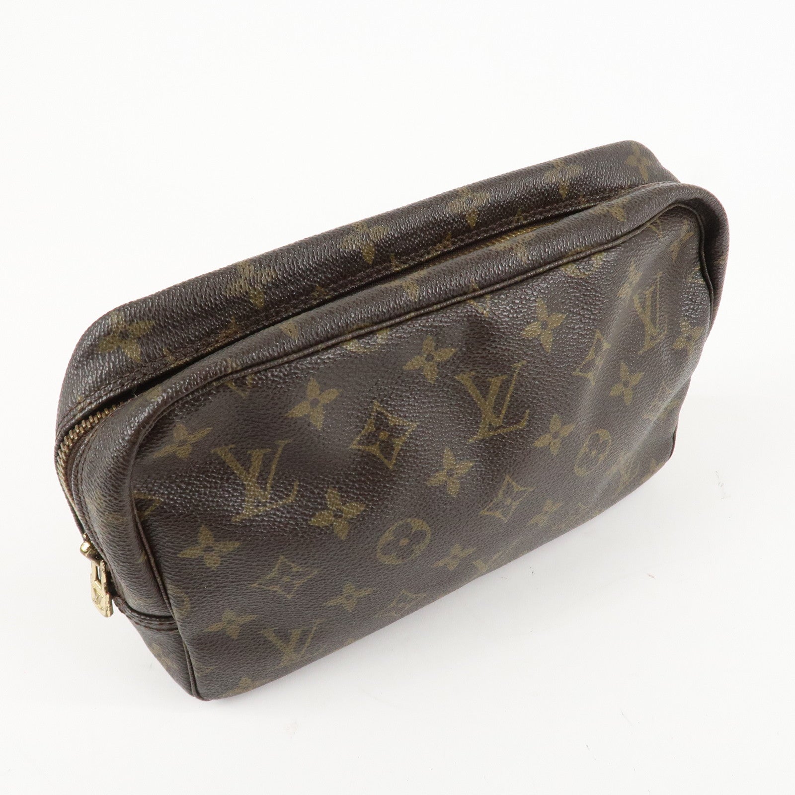 Louis Vuitton Monogram Trousse Toilette 23 Pouch Brown M47524 Used