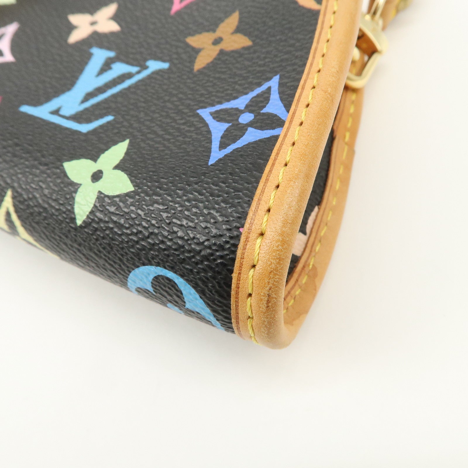 Louis Vuitton Monogram Multicolor Shirley Shoulder Bag Hand Bag M40050 Used