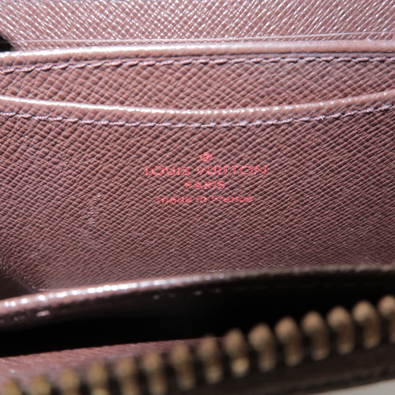 Louis Vuitton Damier Canvas Zippy Coin Case Wallet Brown N63070