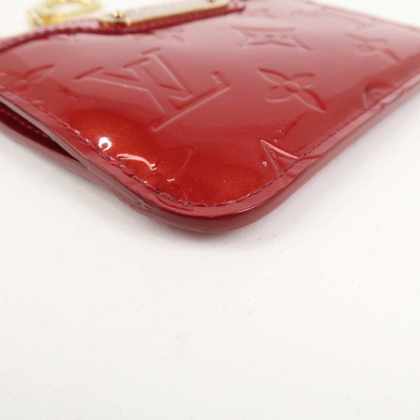 Louis Vuitton Monogram Vernis Pochette Cles NM Cerise M90214