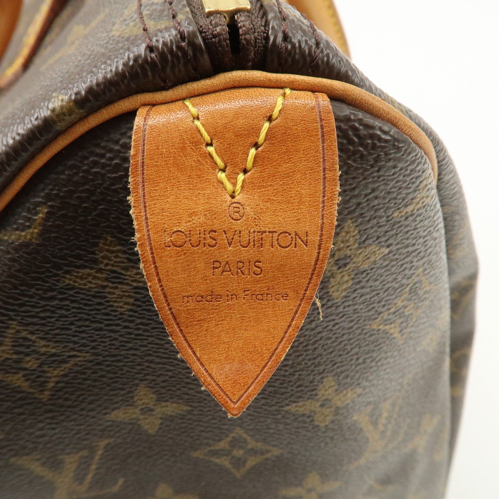 Louis Vuitton Monogram Speedy 35 Boston Bag Brown M41524