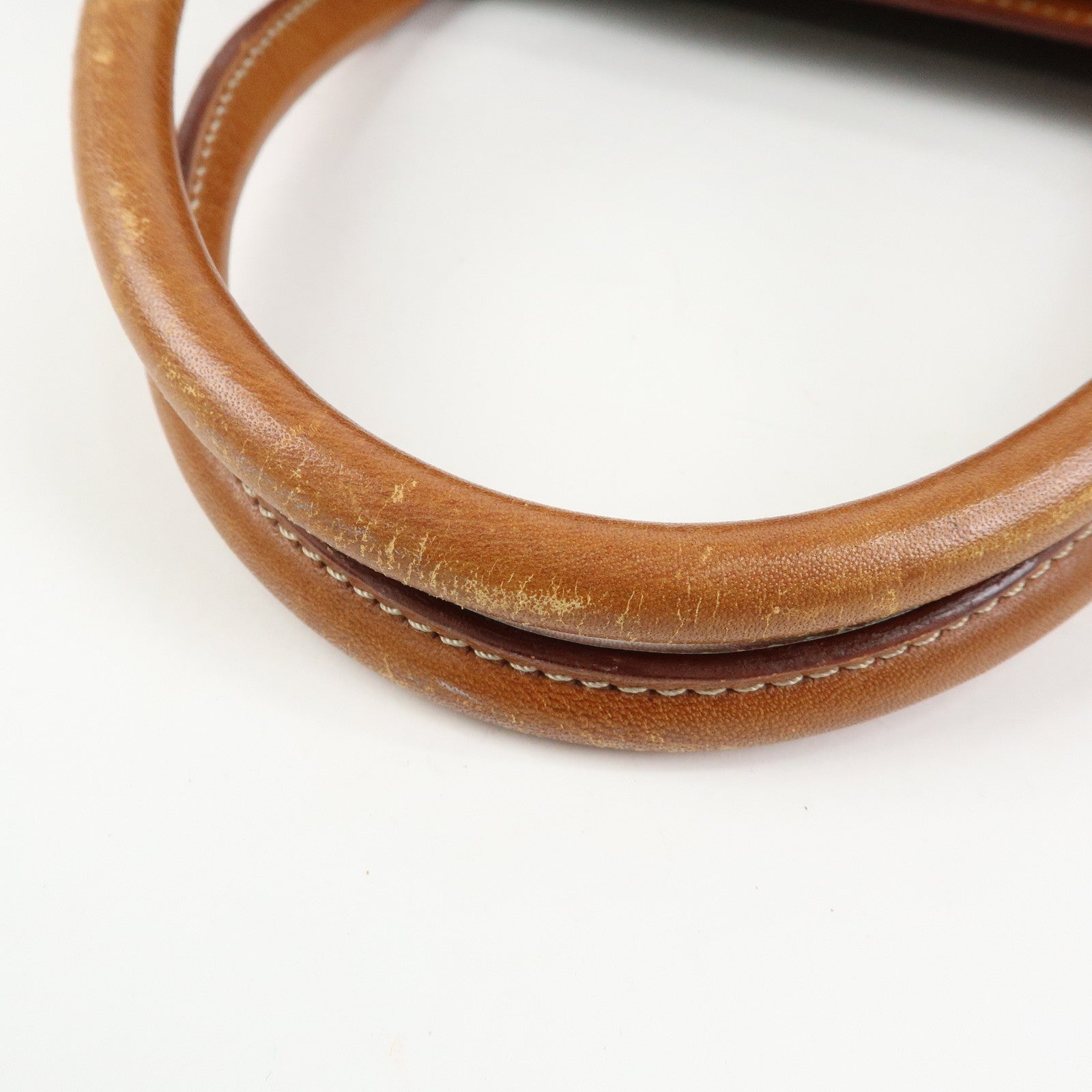 CELINE Macadam PVC Leather Tote Bag Hand Bag Brown