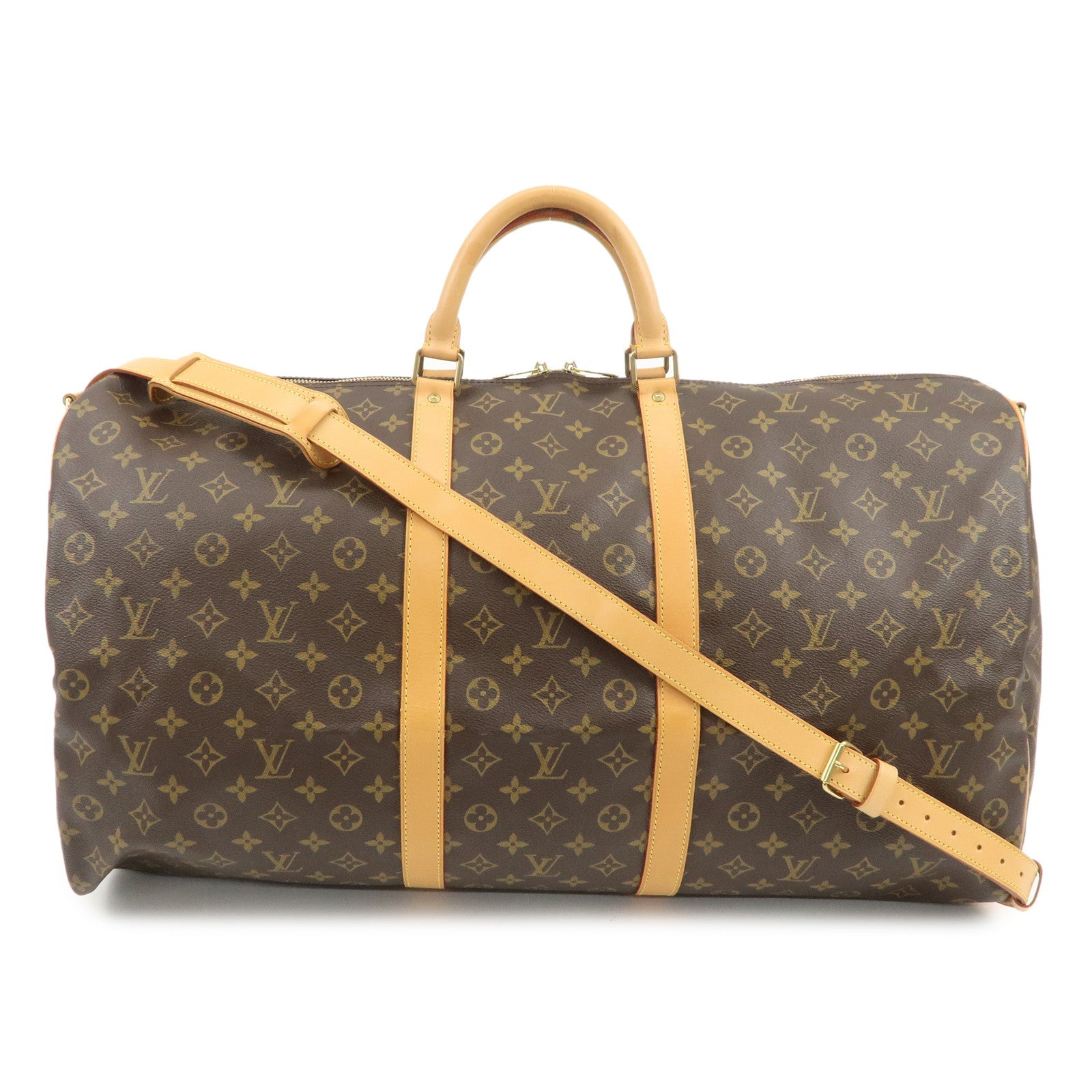 Louis Vuitton Monogram Keep All Bandouliere 60 Boston Bag M41412