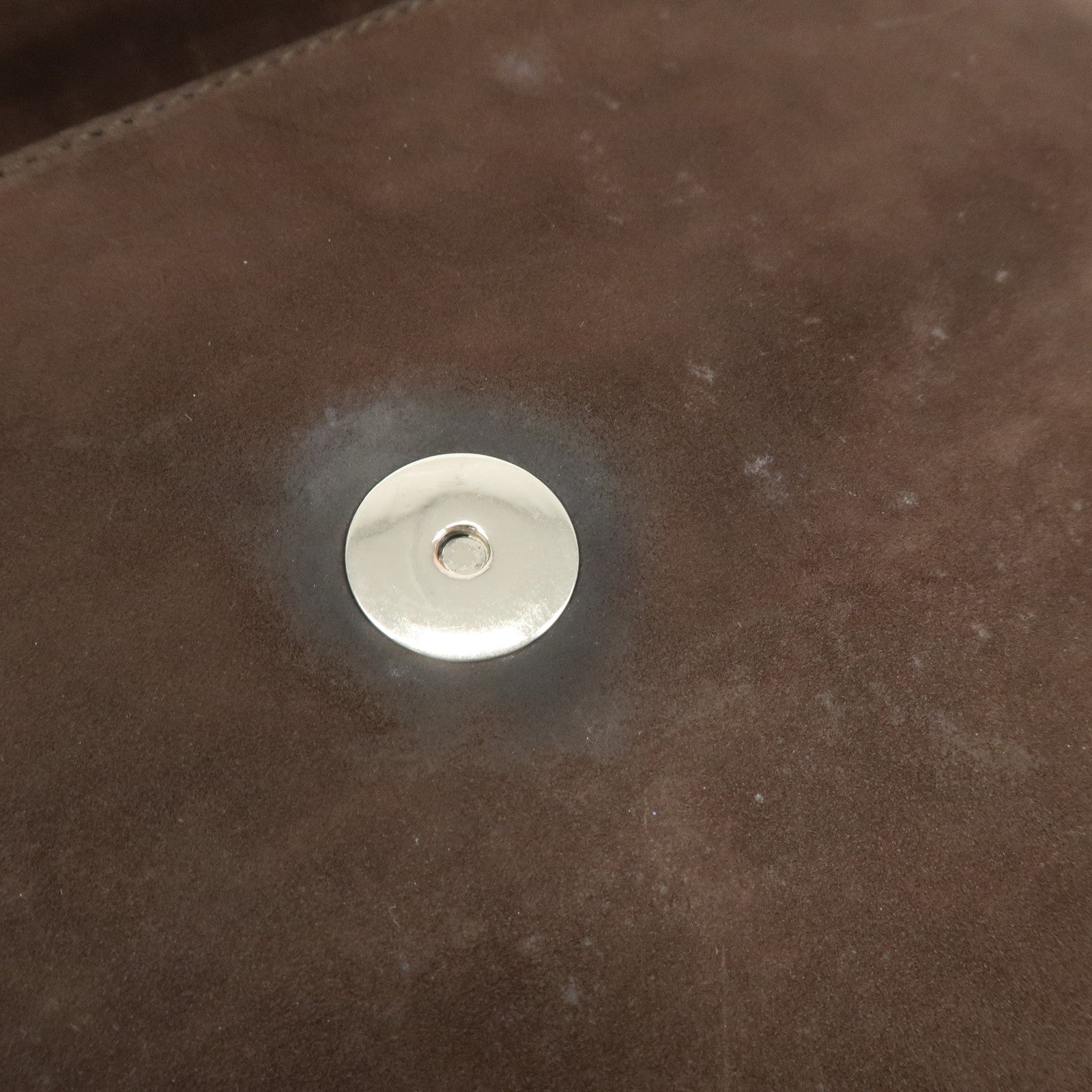 Ferragamo Leather Shoulder Bag Hand Bag Brown