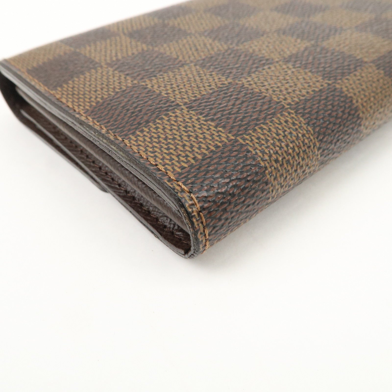 Louis Vuitton Damier Canvas Portefeuille Sarah Wallet Brown N61734