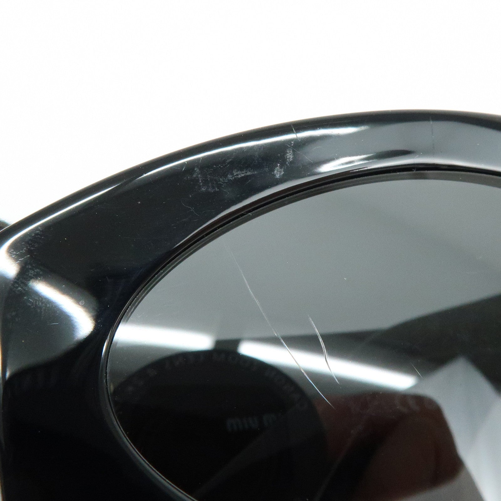 MIU MIU Logo Plastic Sunglasses Black SMU 11W 54□211AB-5S0 135 3N