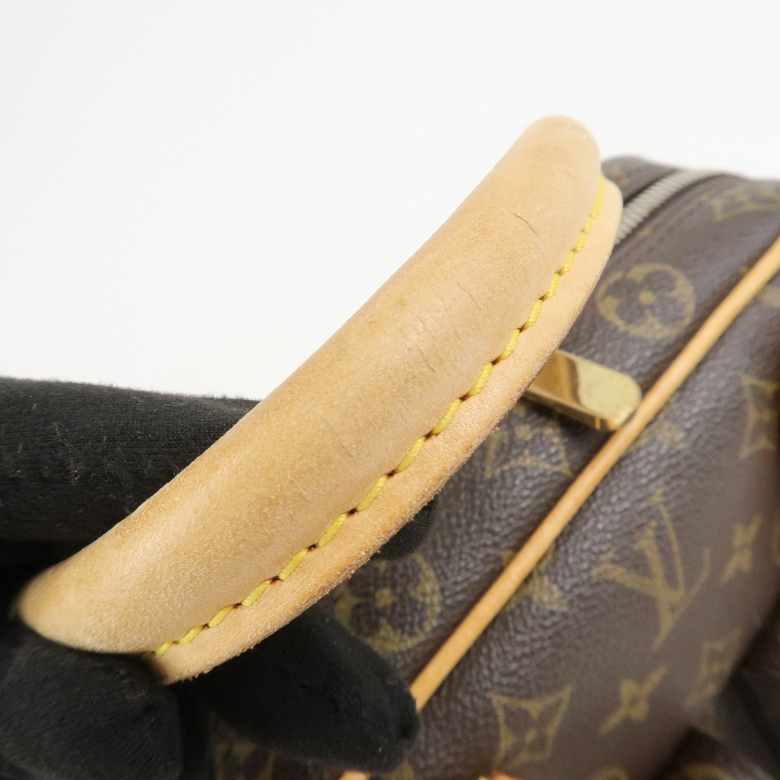 Louis Vuitton Monogram Manhattan PM Hand Bag Brown M40026