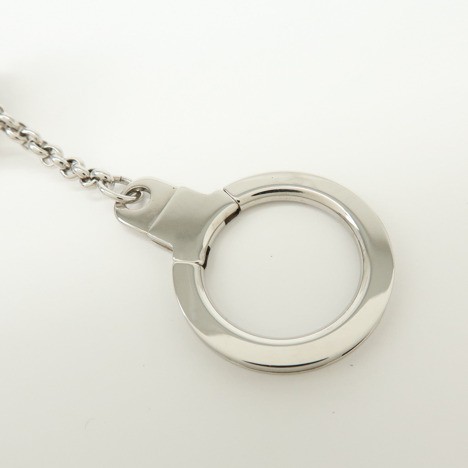 Louis Vuitton Porte Cles Glitter Bag Charm Key Chain Silver M65378