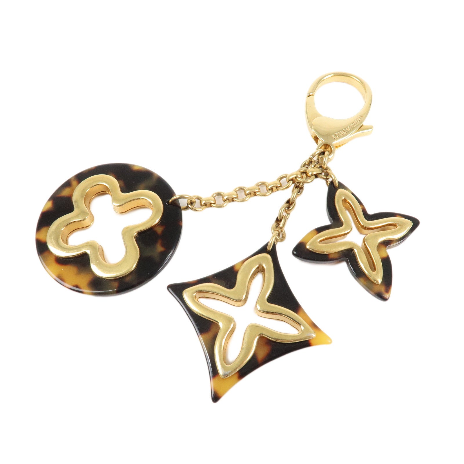 Louis Vuitton Bijou Sac Insolence Key Bag Charm Gold Brown M65844 Used