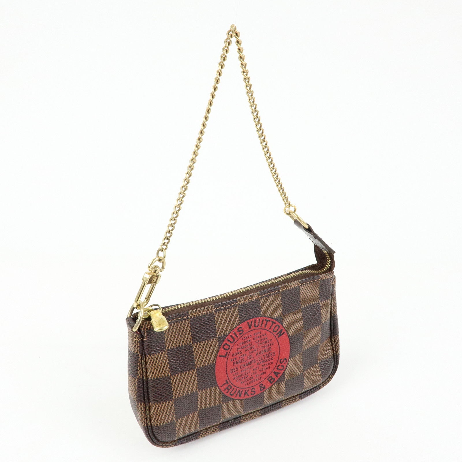 Louis Vuitton Damier T&B Mini Pochette Accessoires Pouch N58011