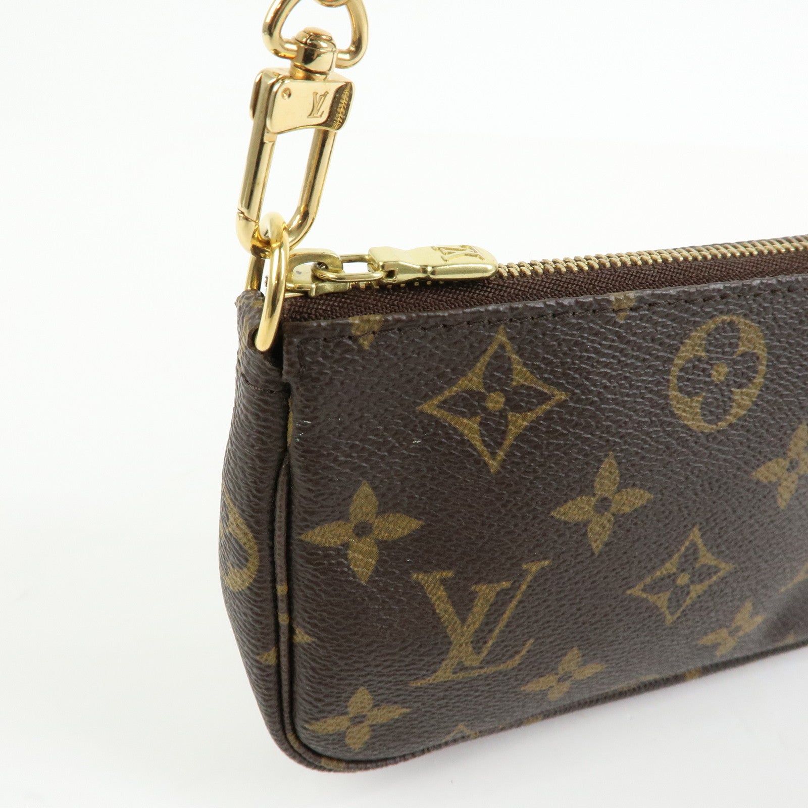 Louis Vuitton Monogram Mini Pochette Accessoires Hand Bag M58009