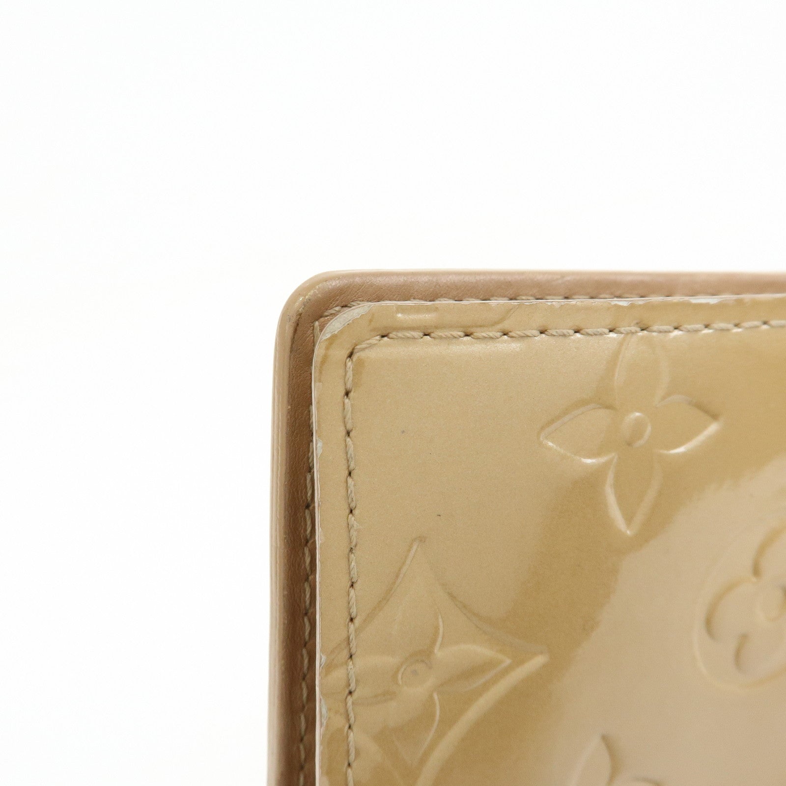 Louis Vuitton Monogram Vernis Agenda PM Planner Cover Beige R21001